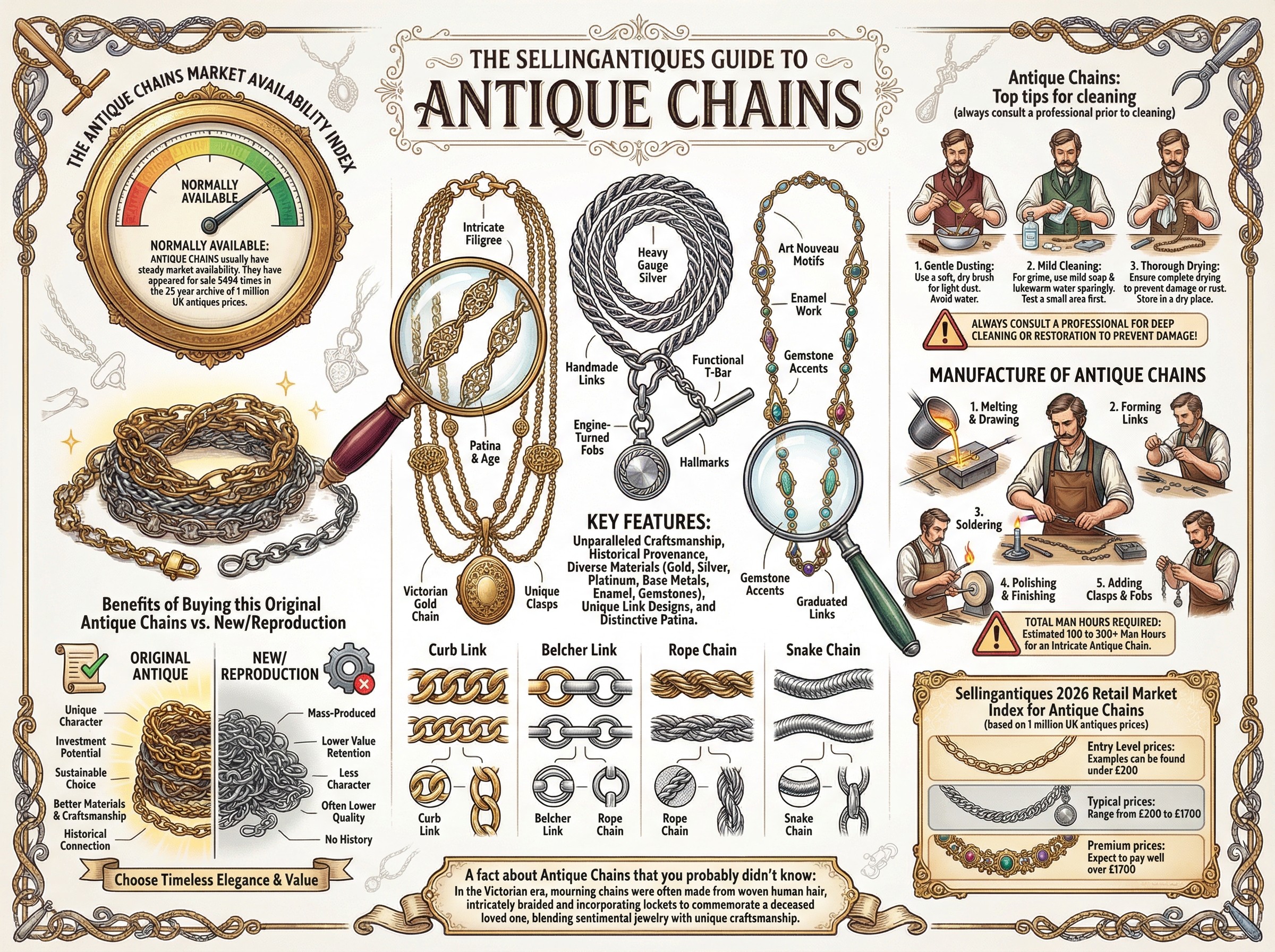 Antique Chains Guide Infographic
