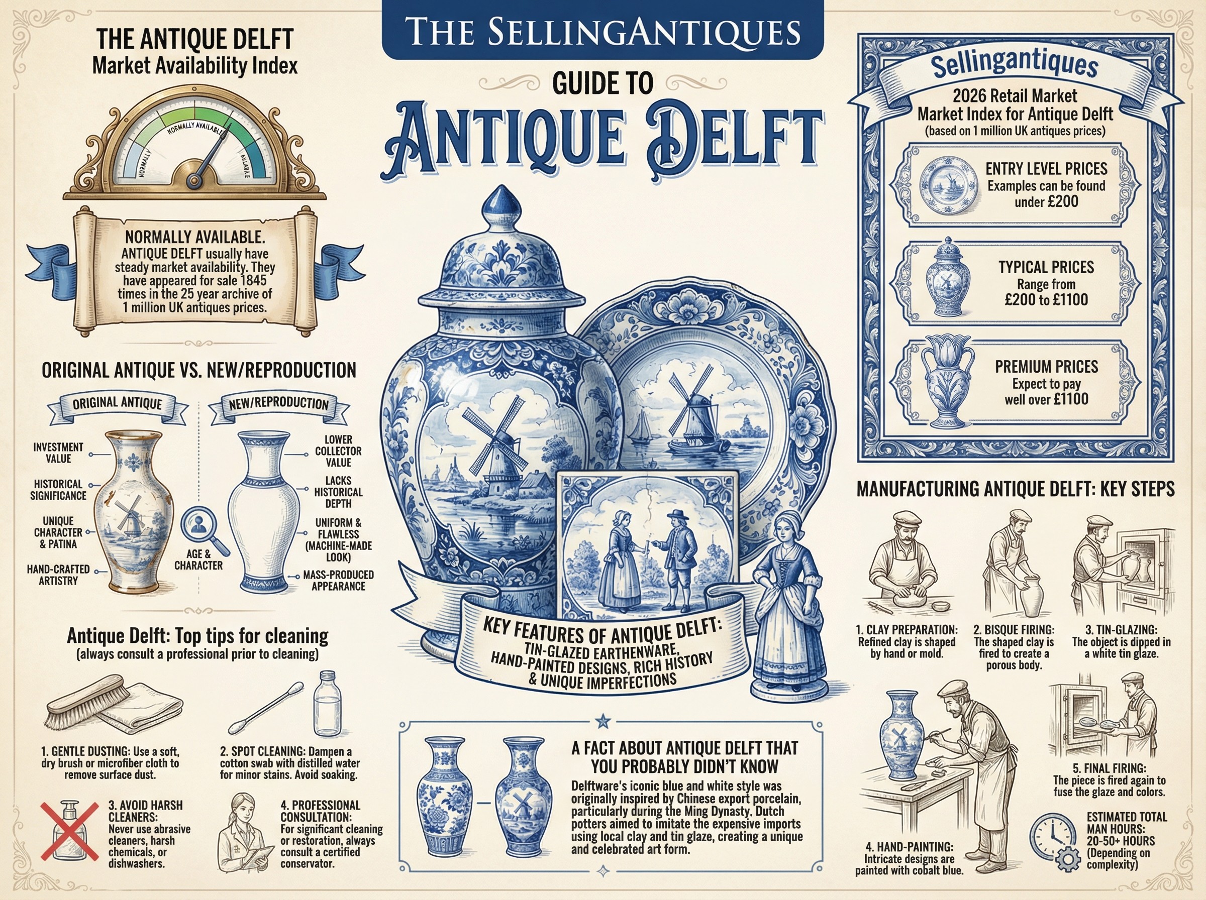Antique Delft Guide Infographic