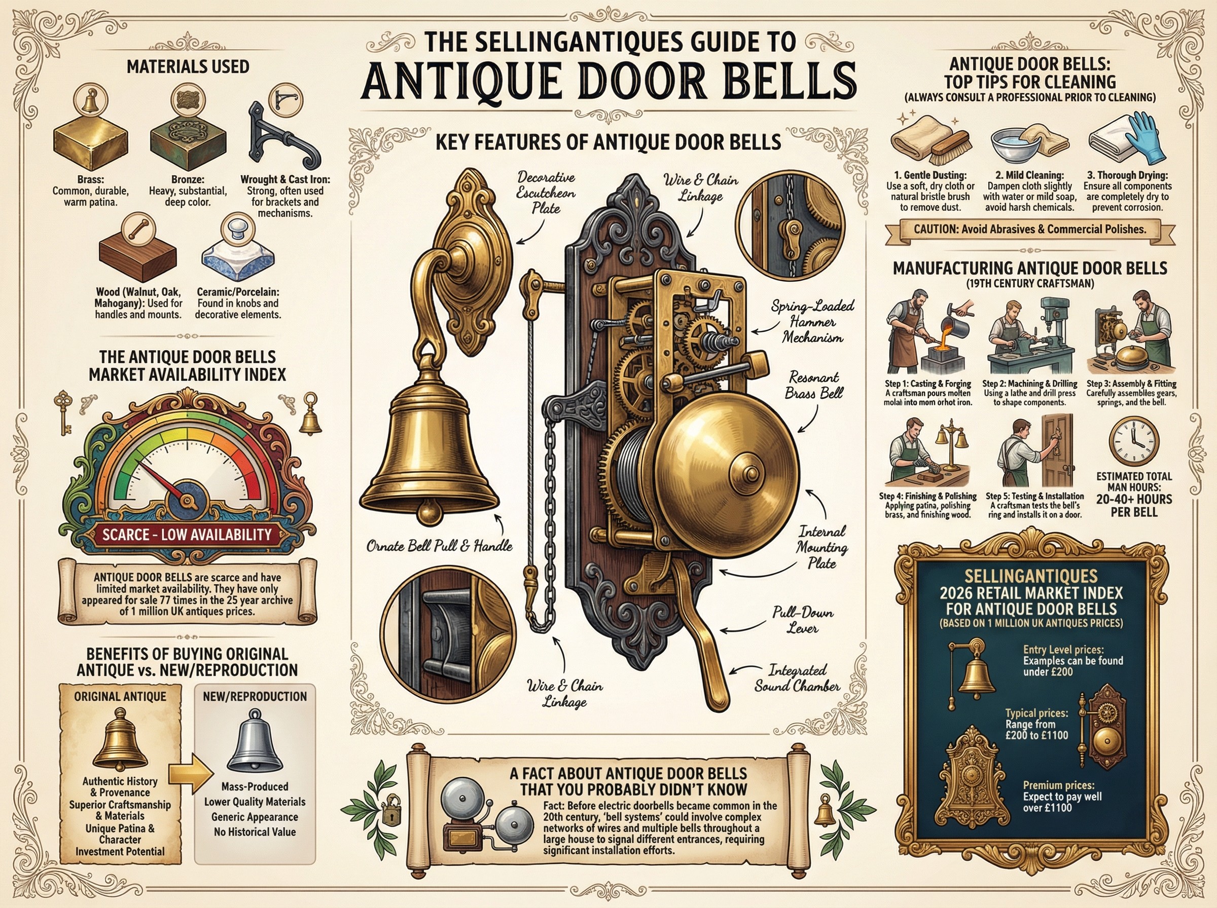 Antique Door Bells Guide Infographic