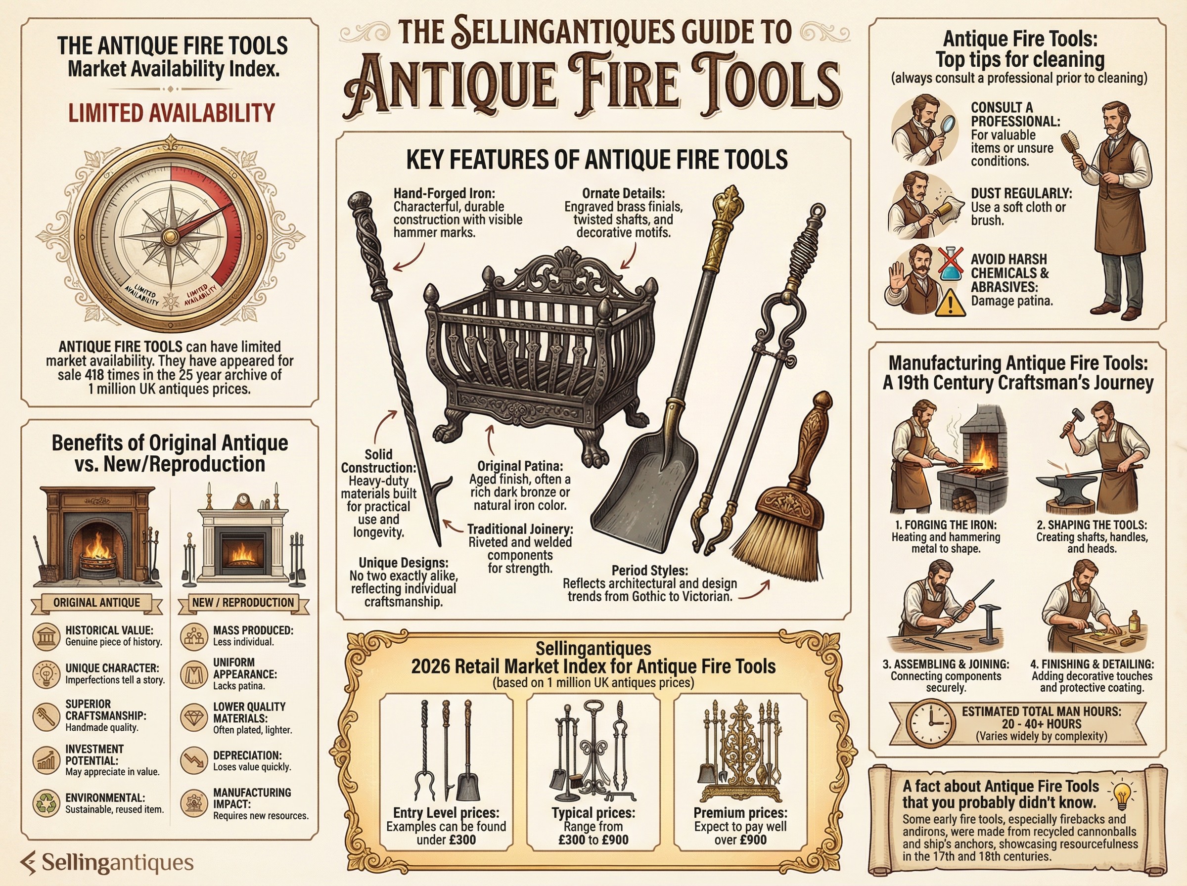 The Sellingantiques Guide to Antique Fire Tools