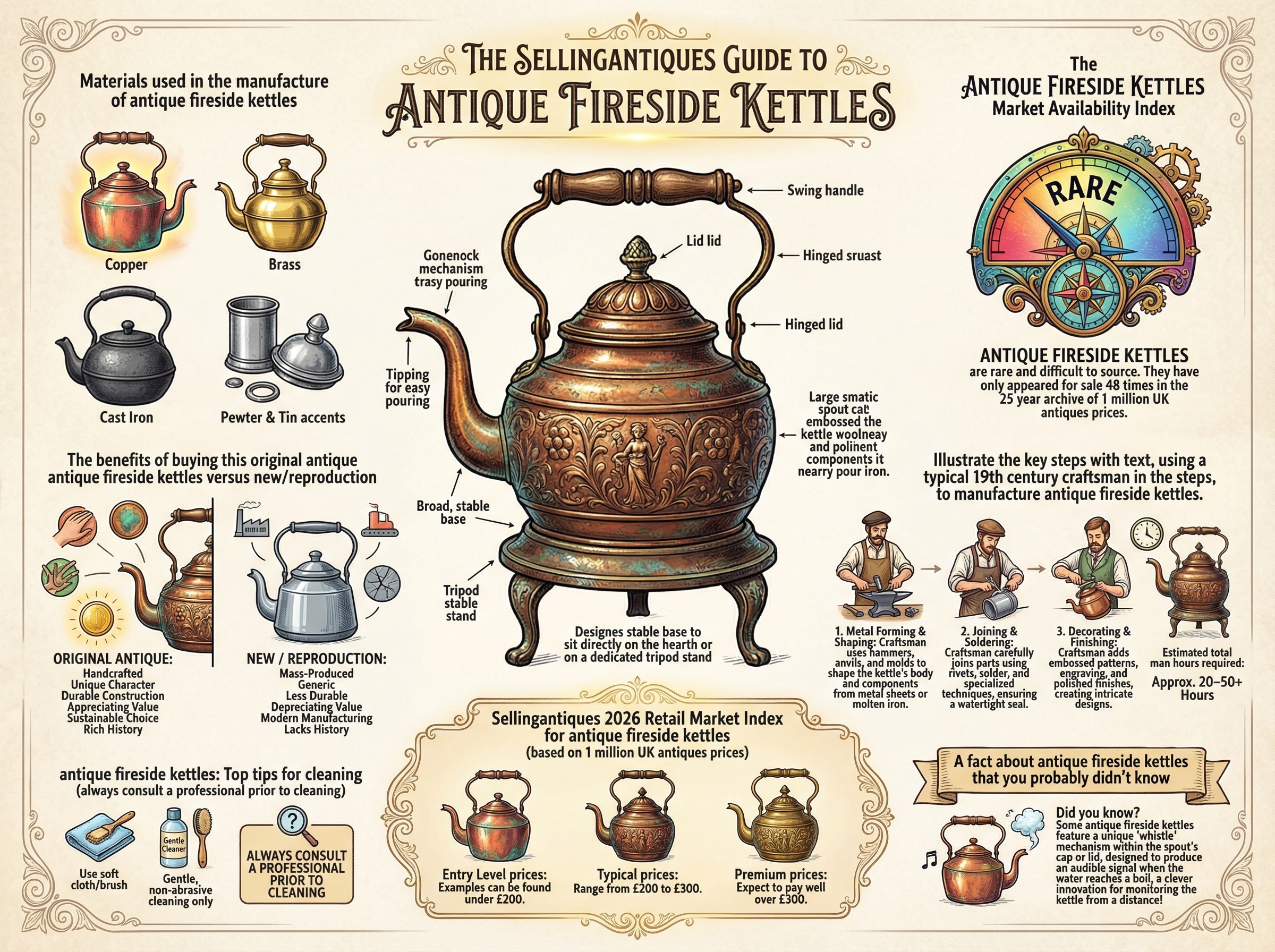 Antique Fireside Kettles Guide Infographic
