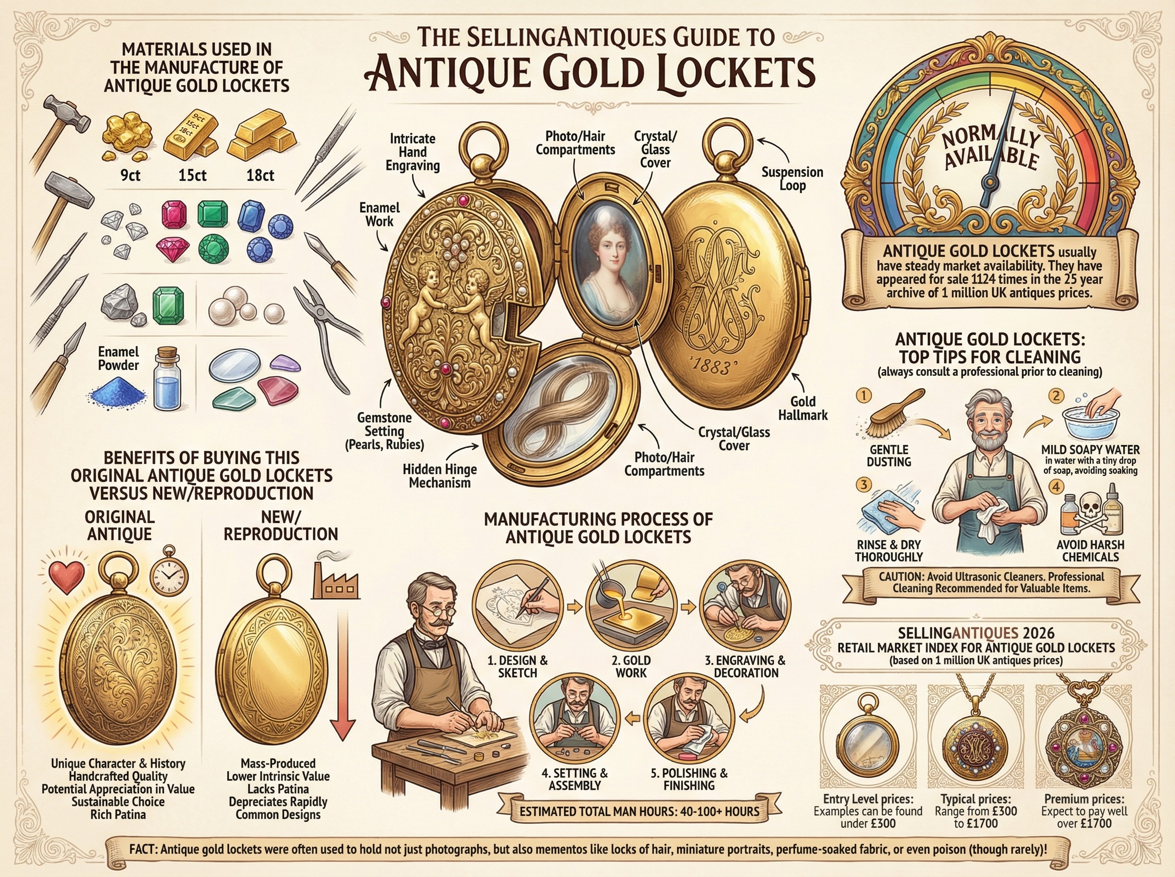 The Sellingantiques Guide to Antique Gold Lockets