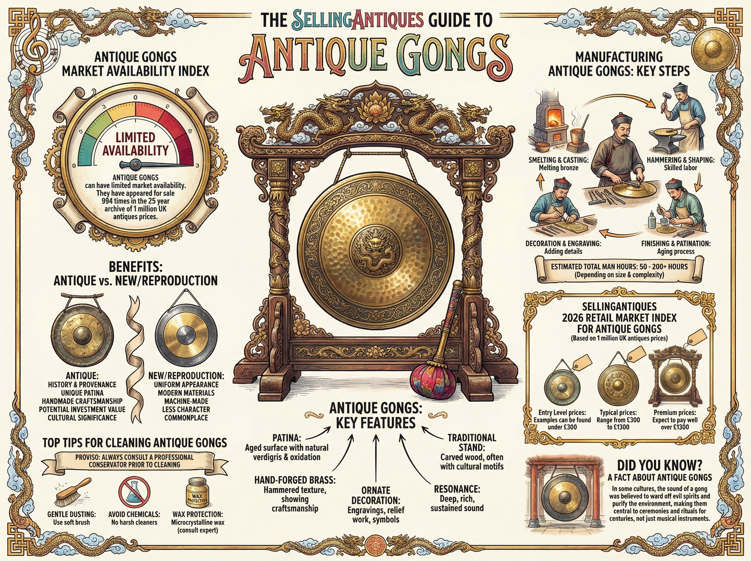 Antique Gongs Guide Infographic