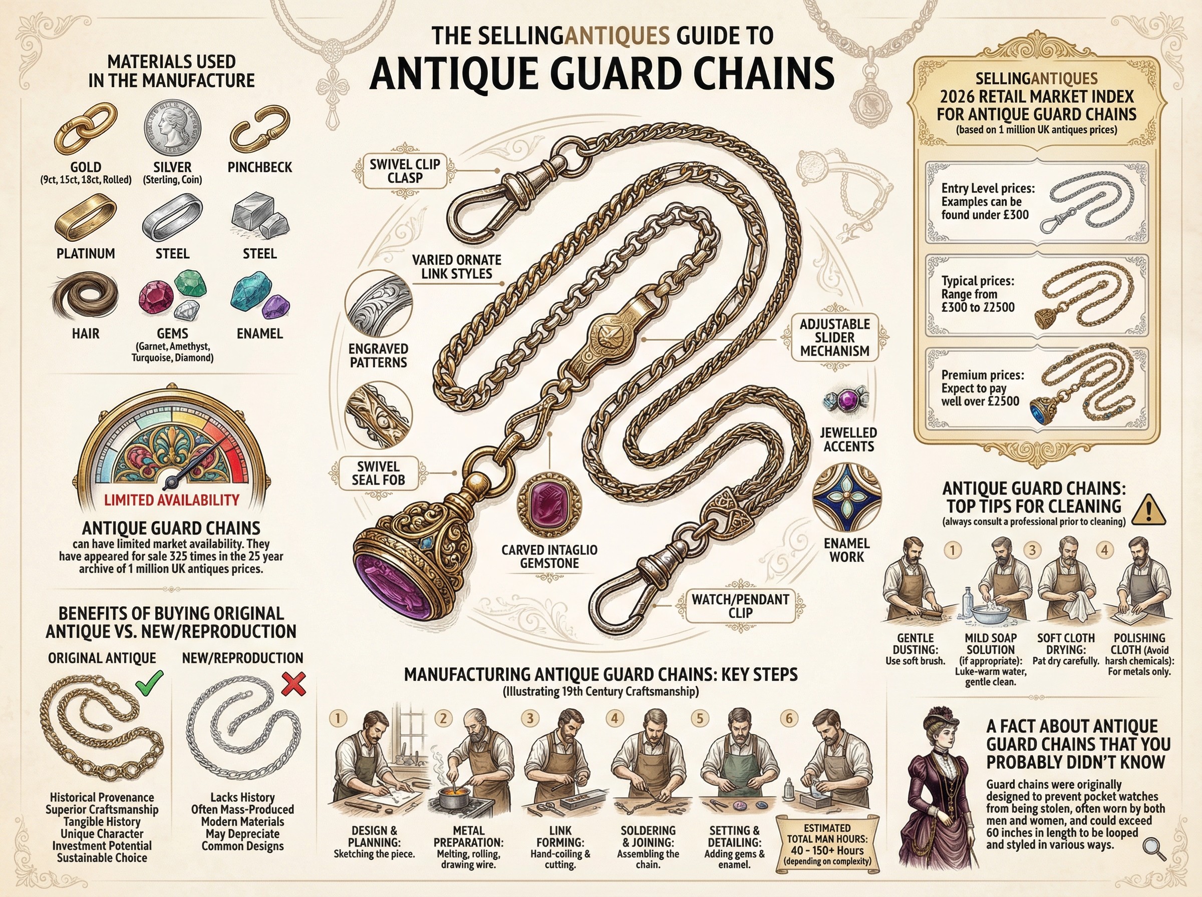 Antique Guard Chains Guide Infographic