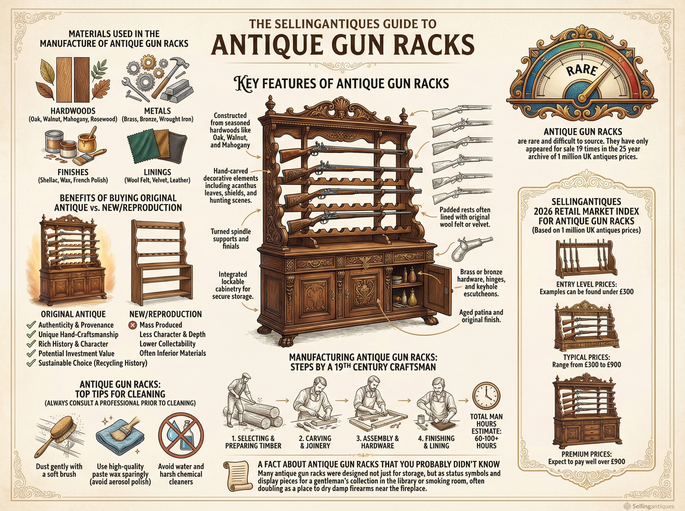 Antique Gun Racks Guide Infographic