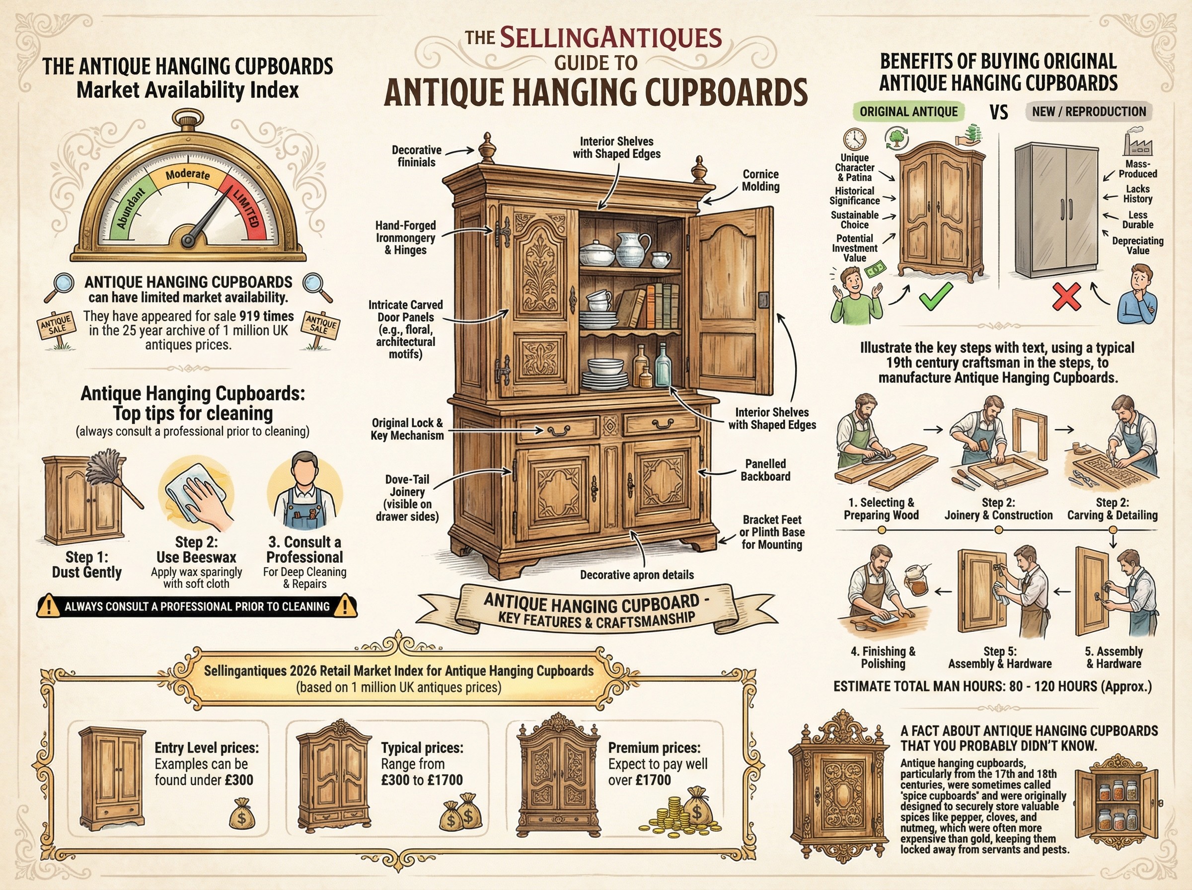 The Sellingantiques Guide to Antique Hanging Cupboards