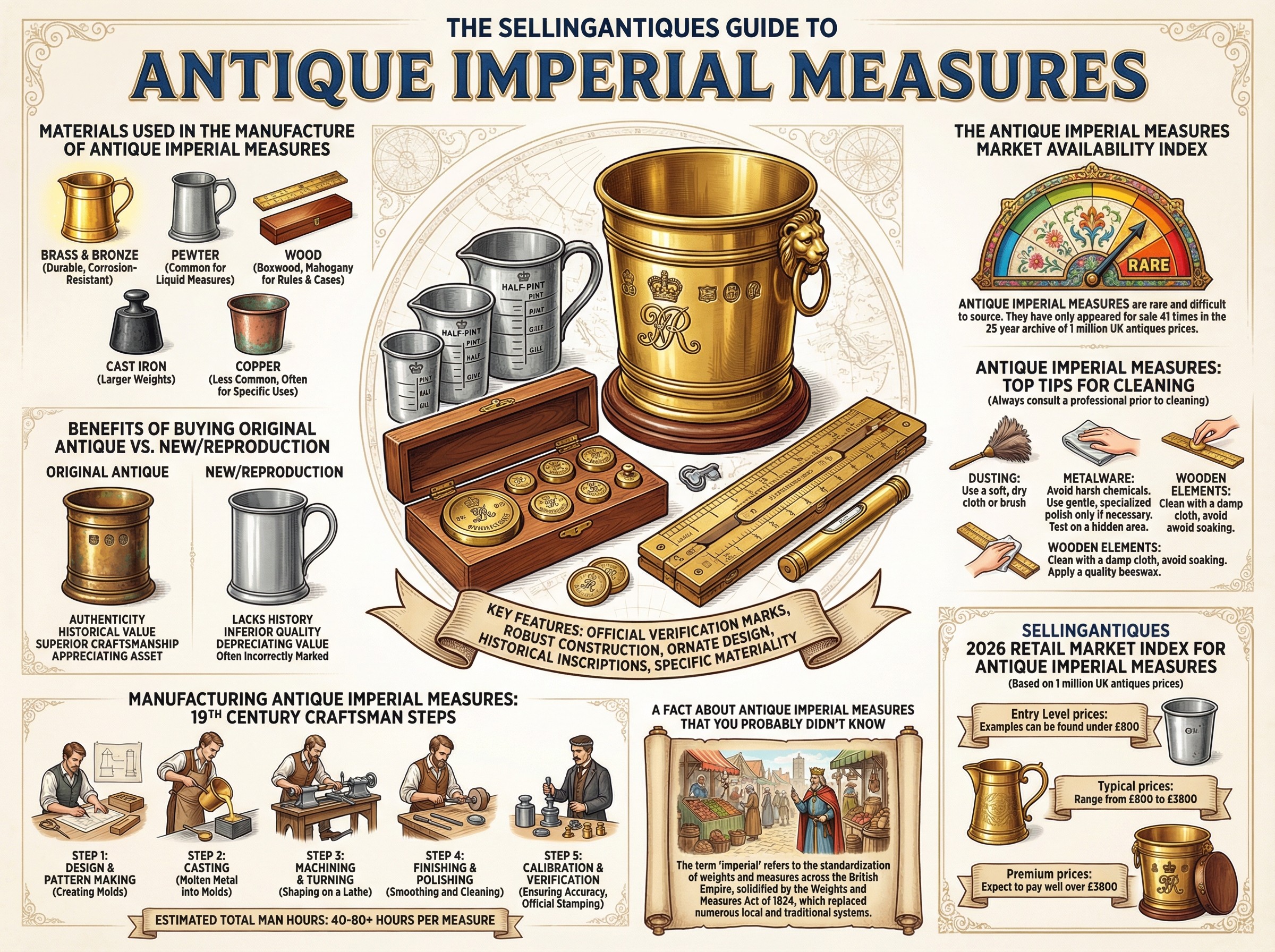 Antique Imperial Measures Guide Infographic