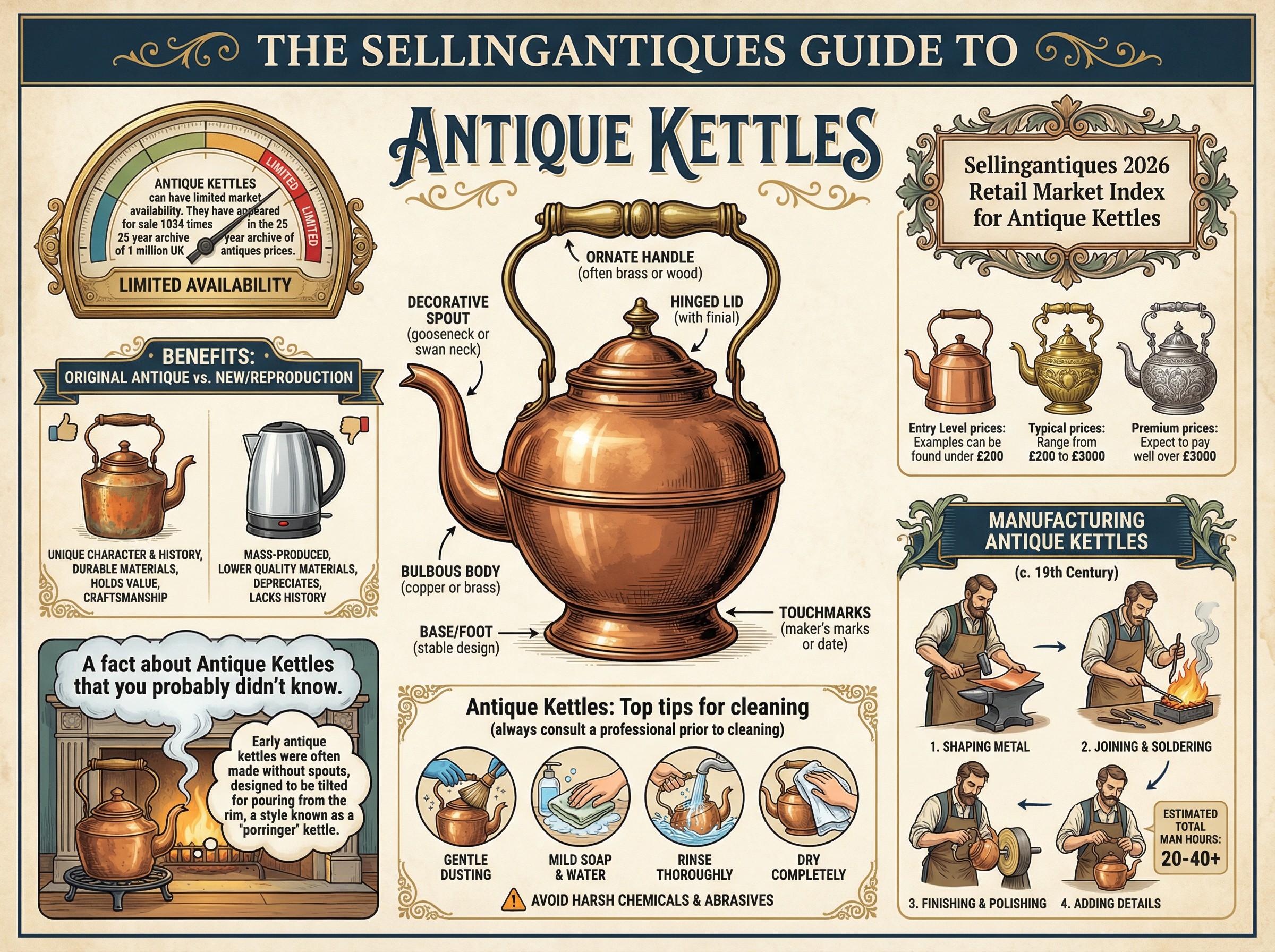 Antique Kettles Guide Infographic