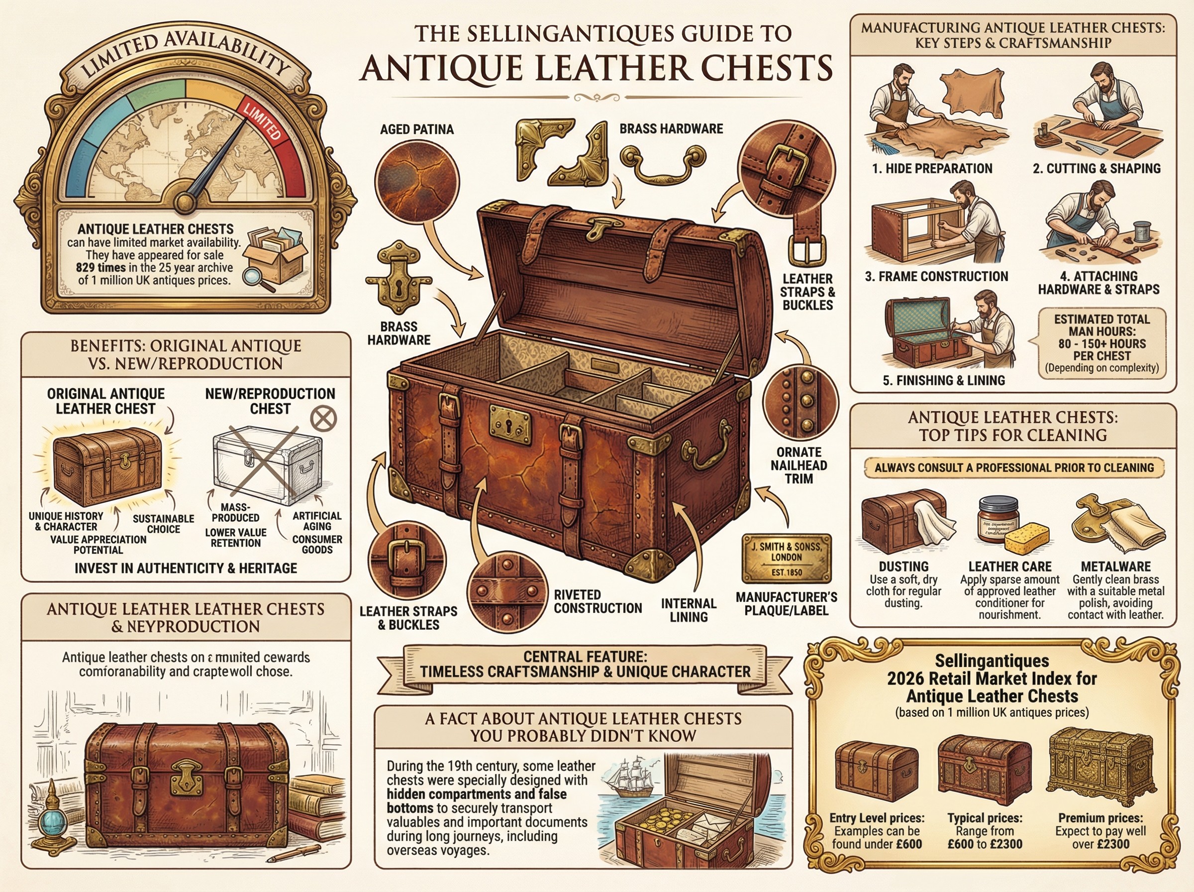 The Sellingantiques Guide to Antique Leather Chests