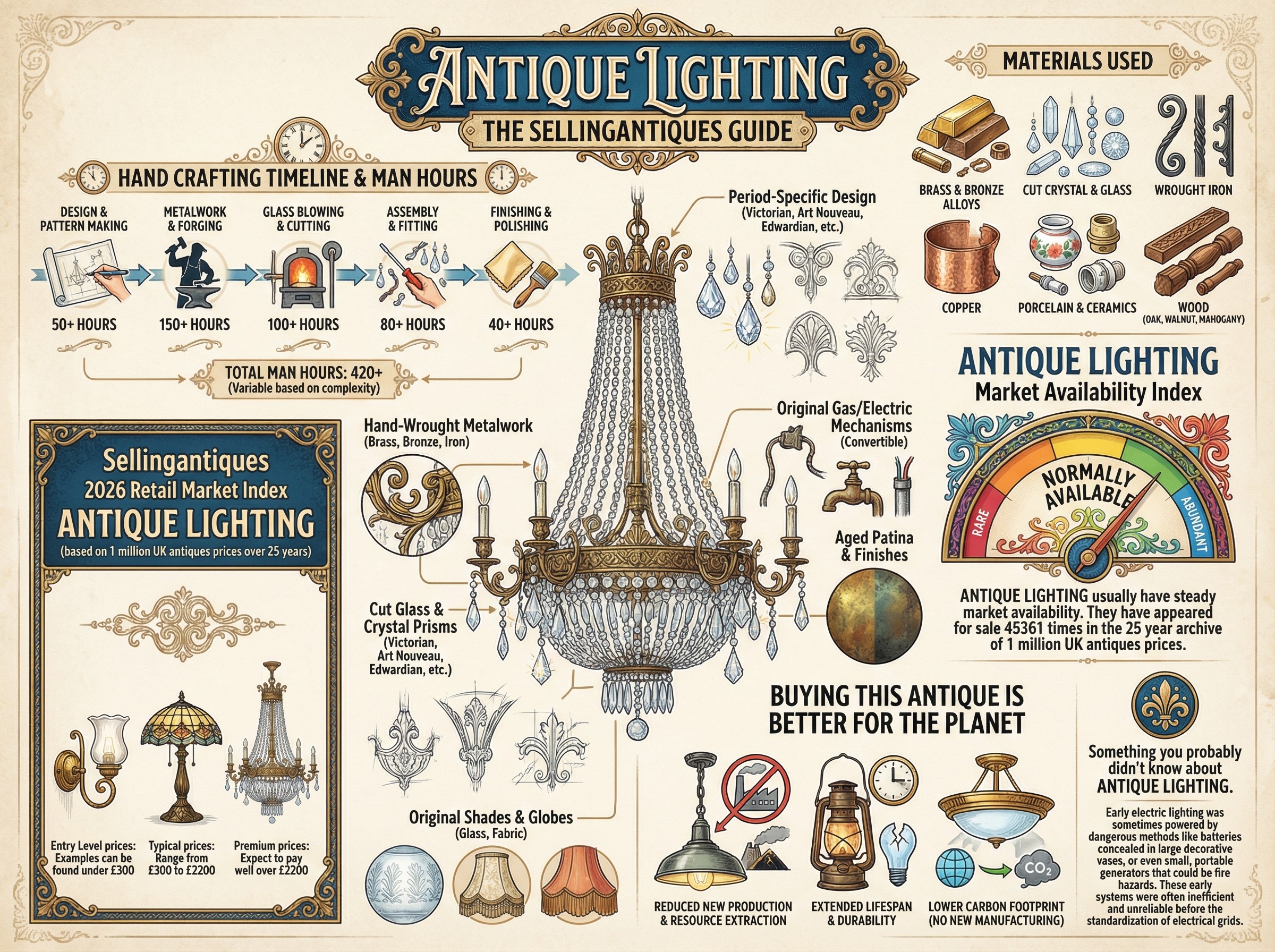 Antique Lighting Guide Infographic