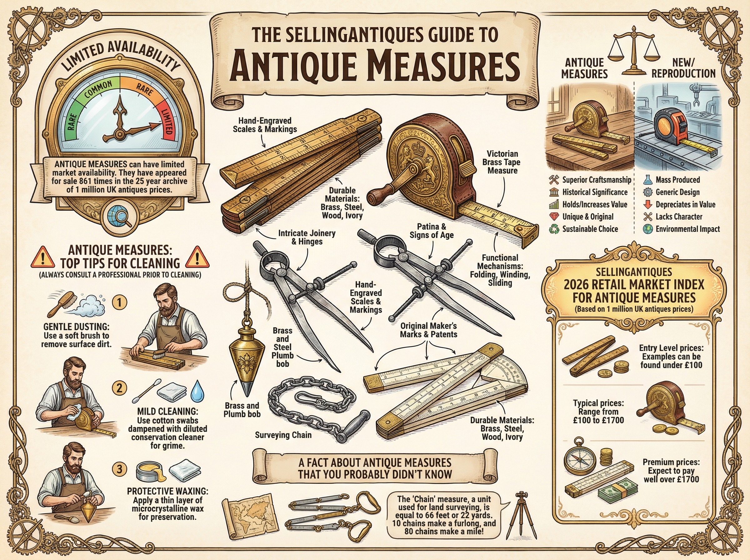 Antique Measures Guide Infographic