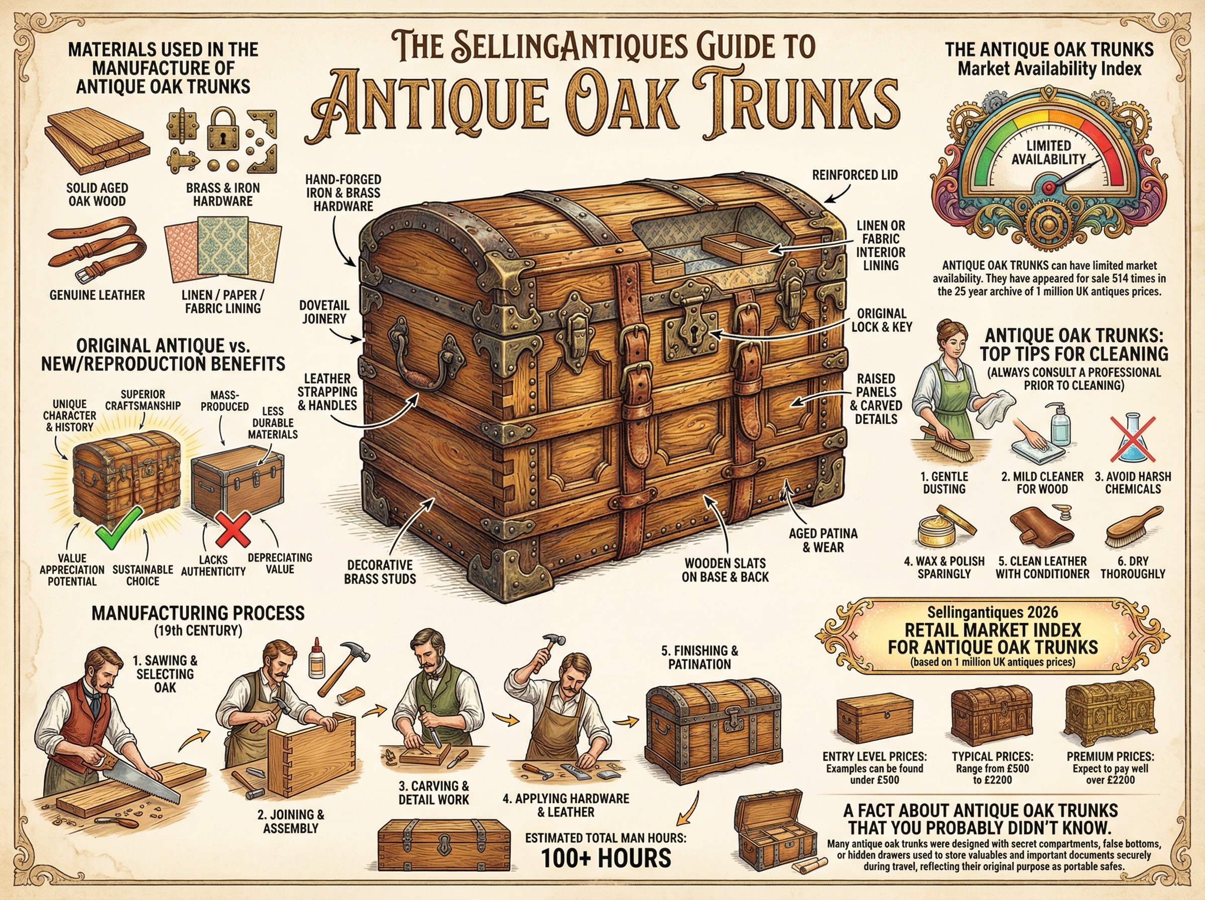 The Sellingantiques Guide to Antique Oak Trunks