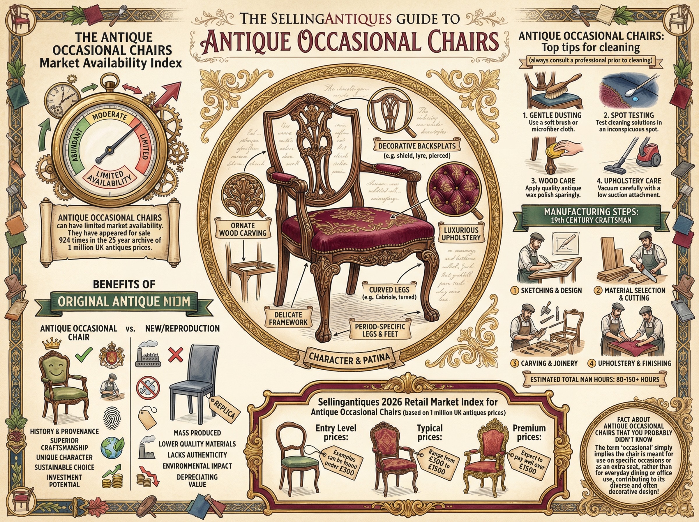 Antique Occasional Chairs Guide Infographic