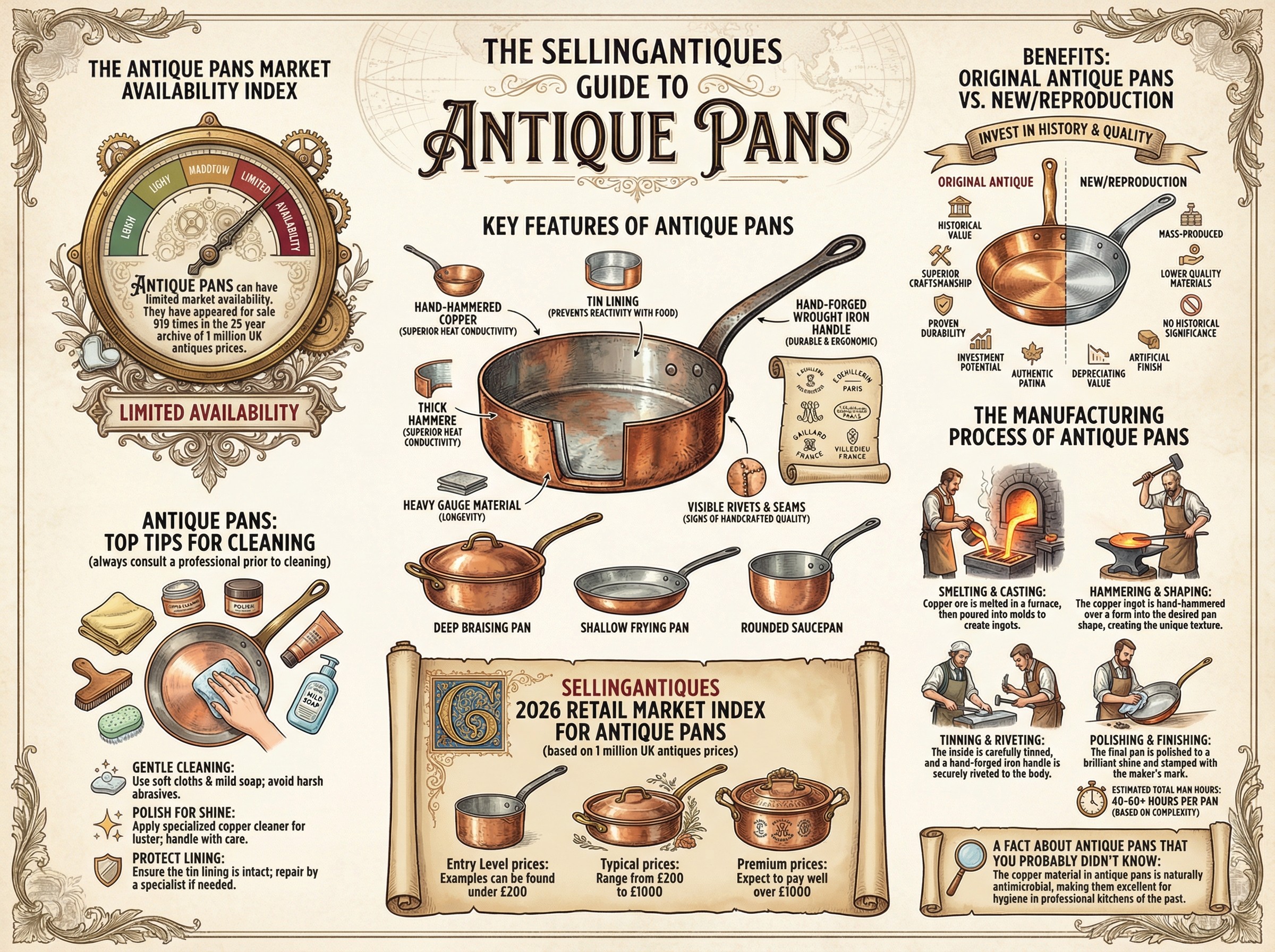 Antique Pans Guide Infographic