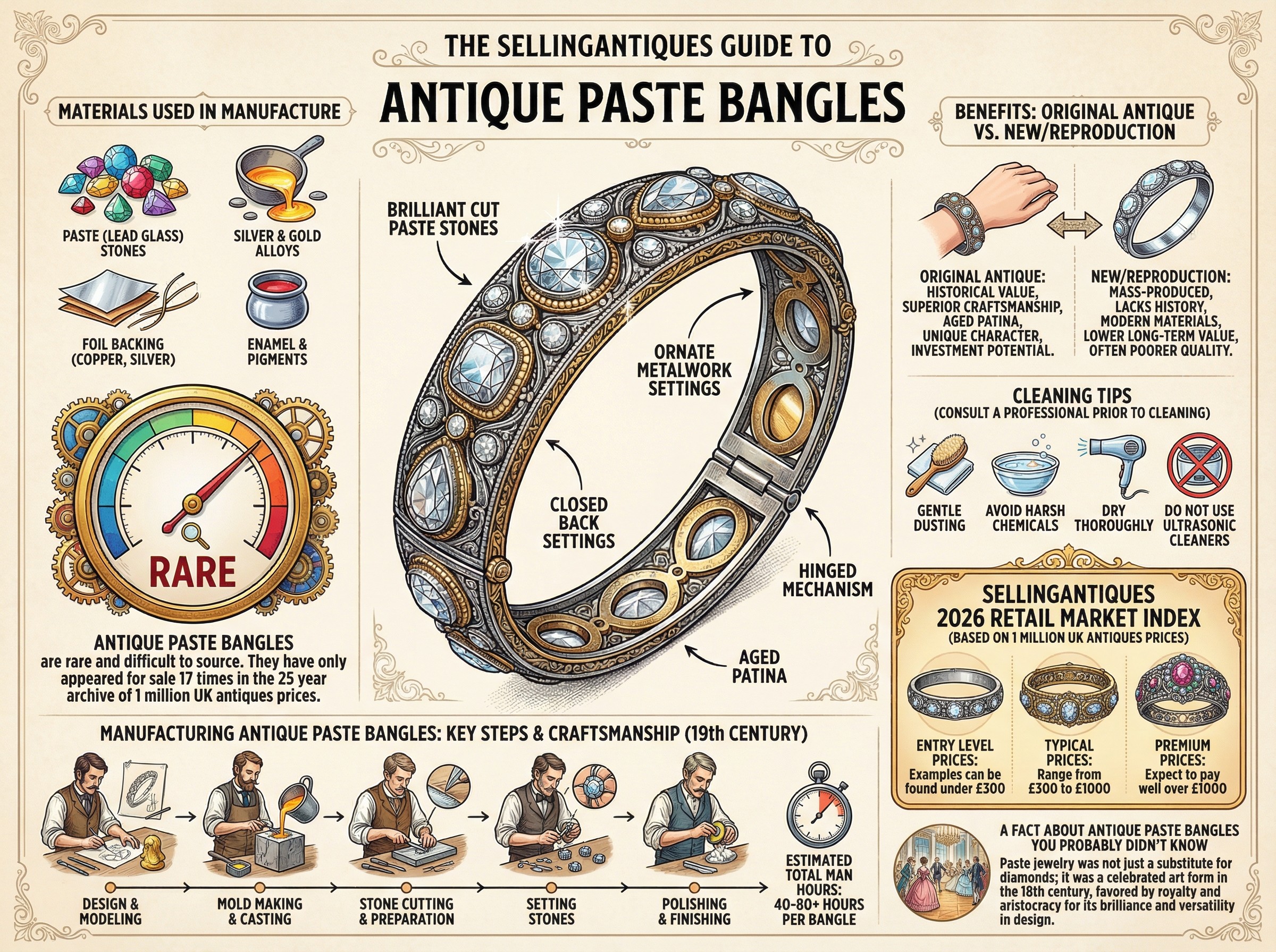 Antique Paste Bangles Guide Infographic