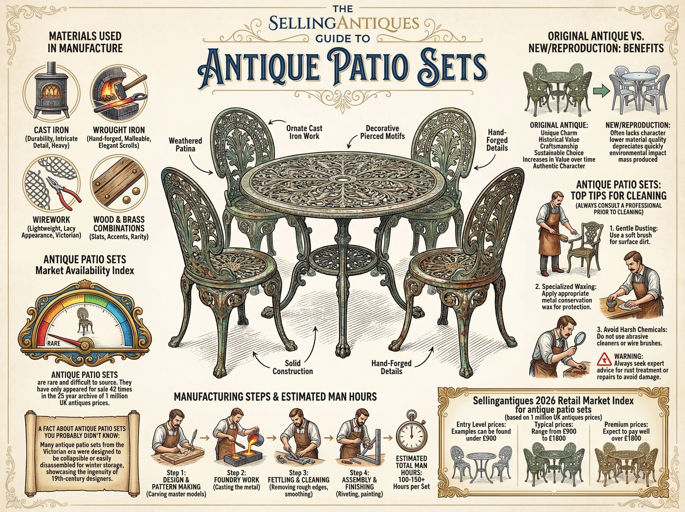 Antique Patio Sets Guide Infographic