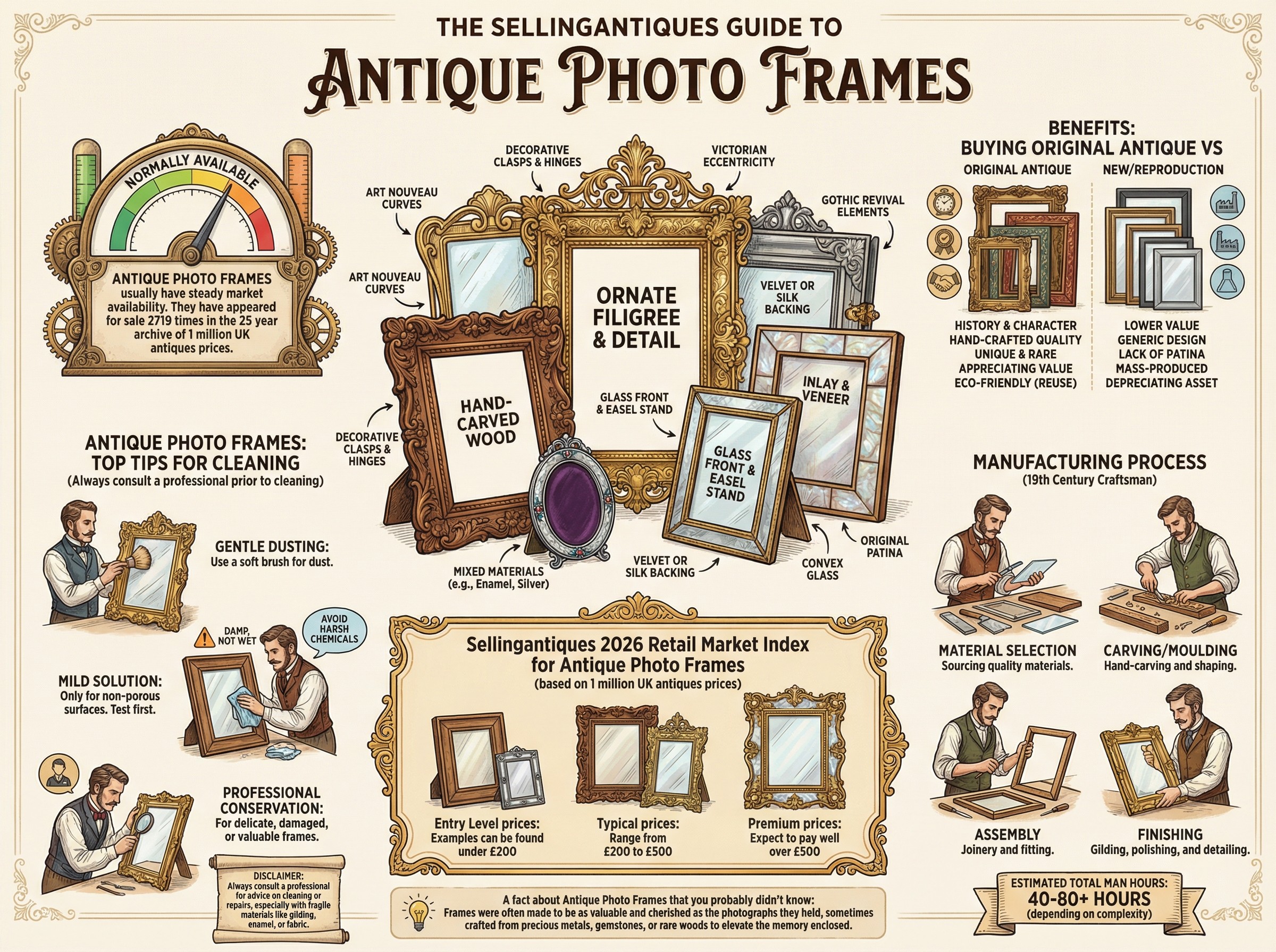 Antique Photo Frames Guide Infographic