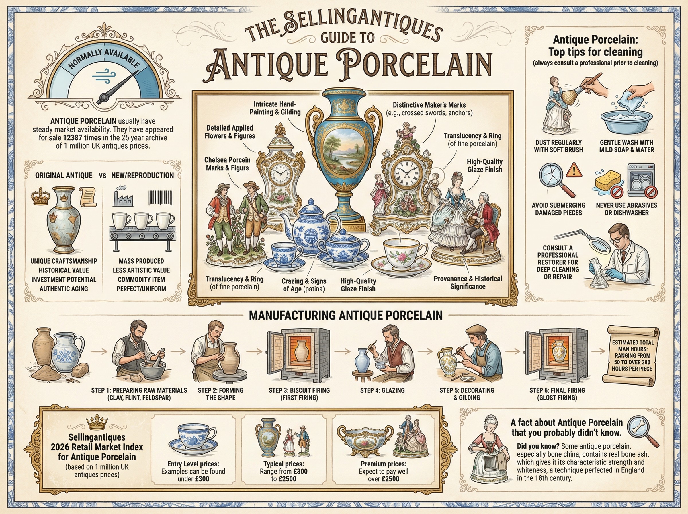 Antique Porcelain Guide Infographic