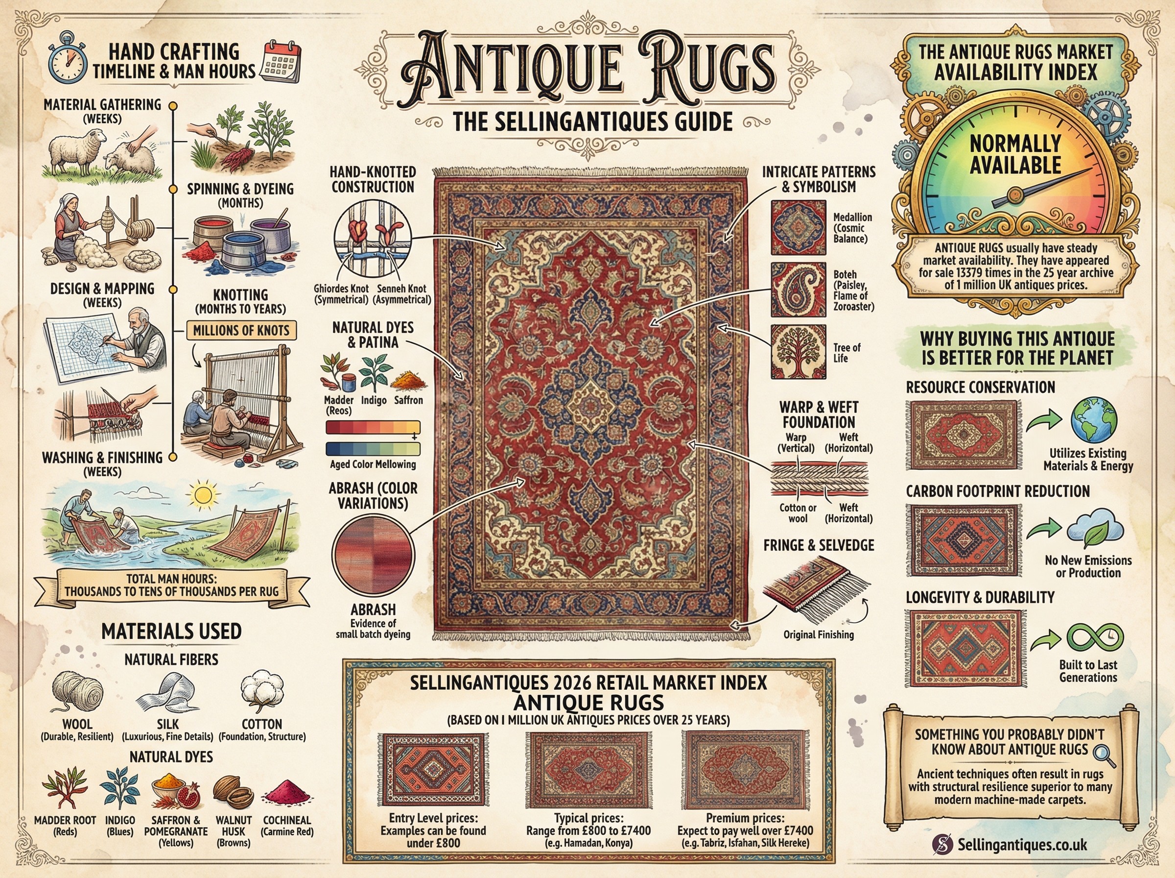 Antique Rugs Guide Infographic