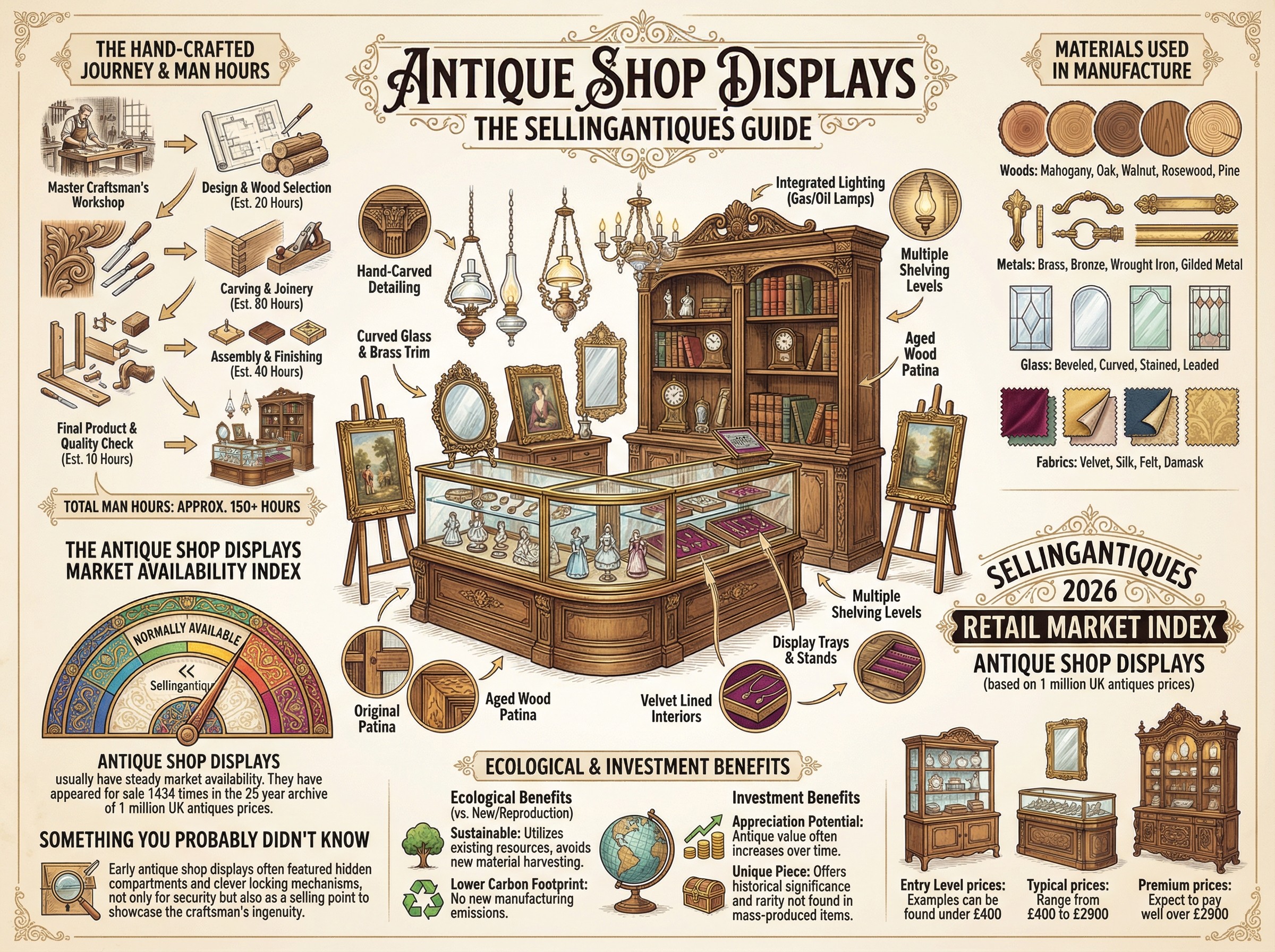 Antique Shop Displays Guide Infographic