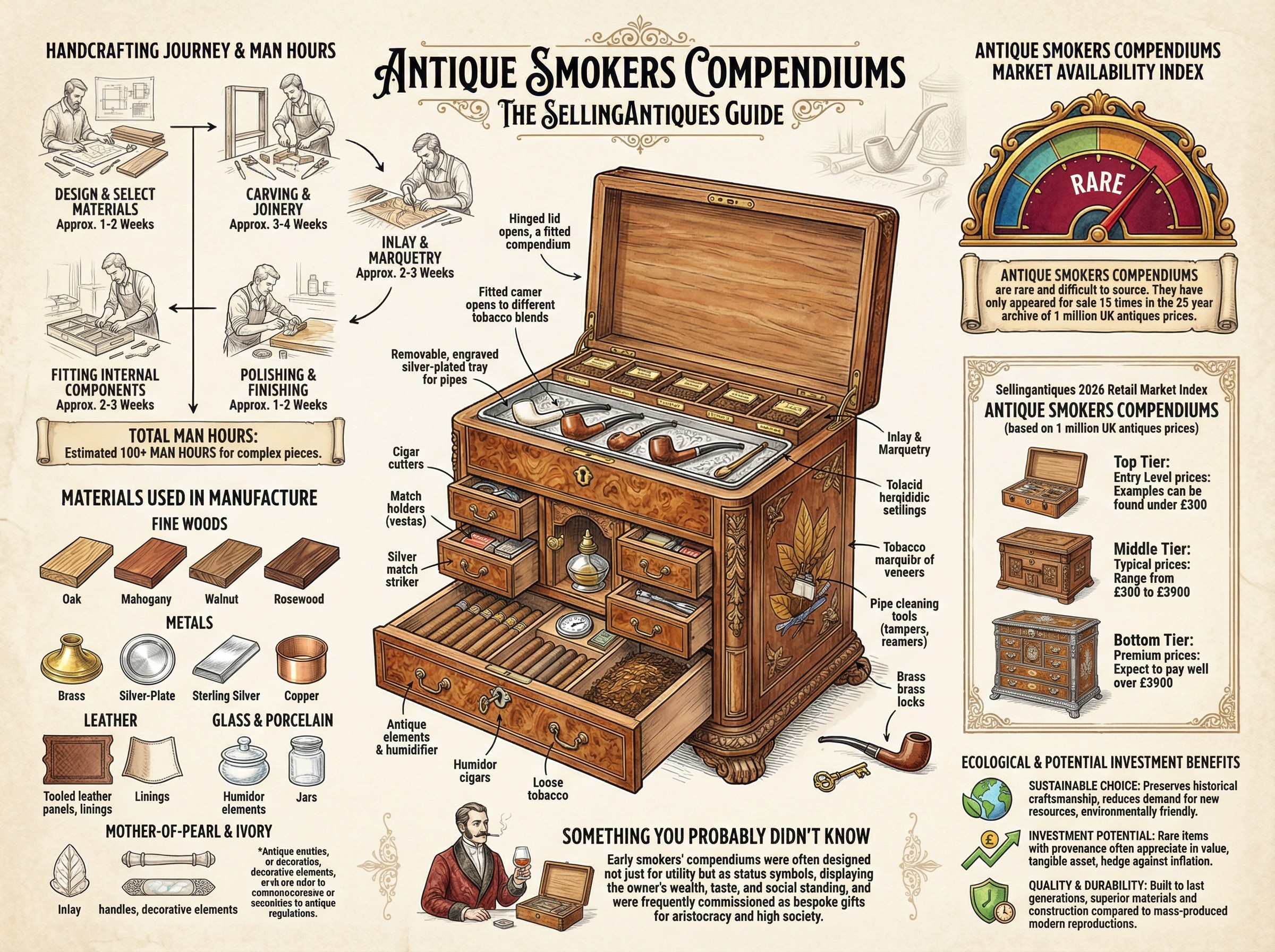 Antique Smokers Compendiums Guide Infographic