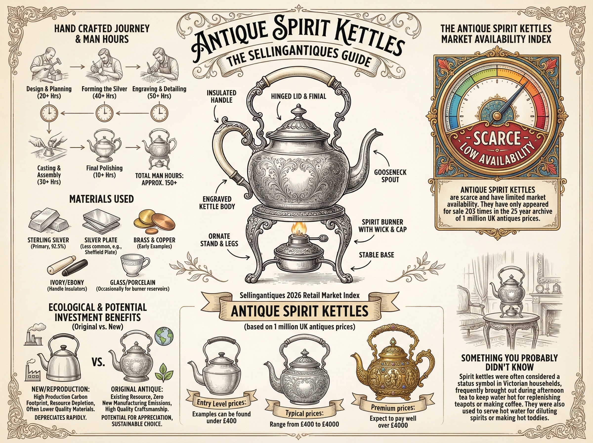 Antique Spirit Kettles Guide Infographic