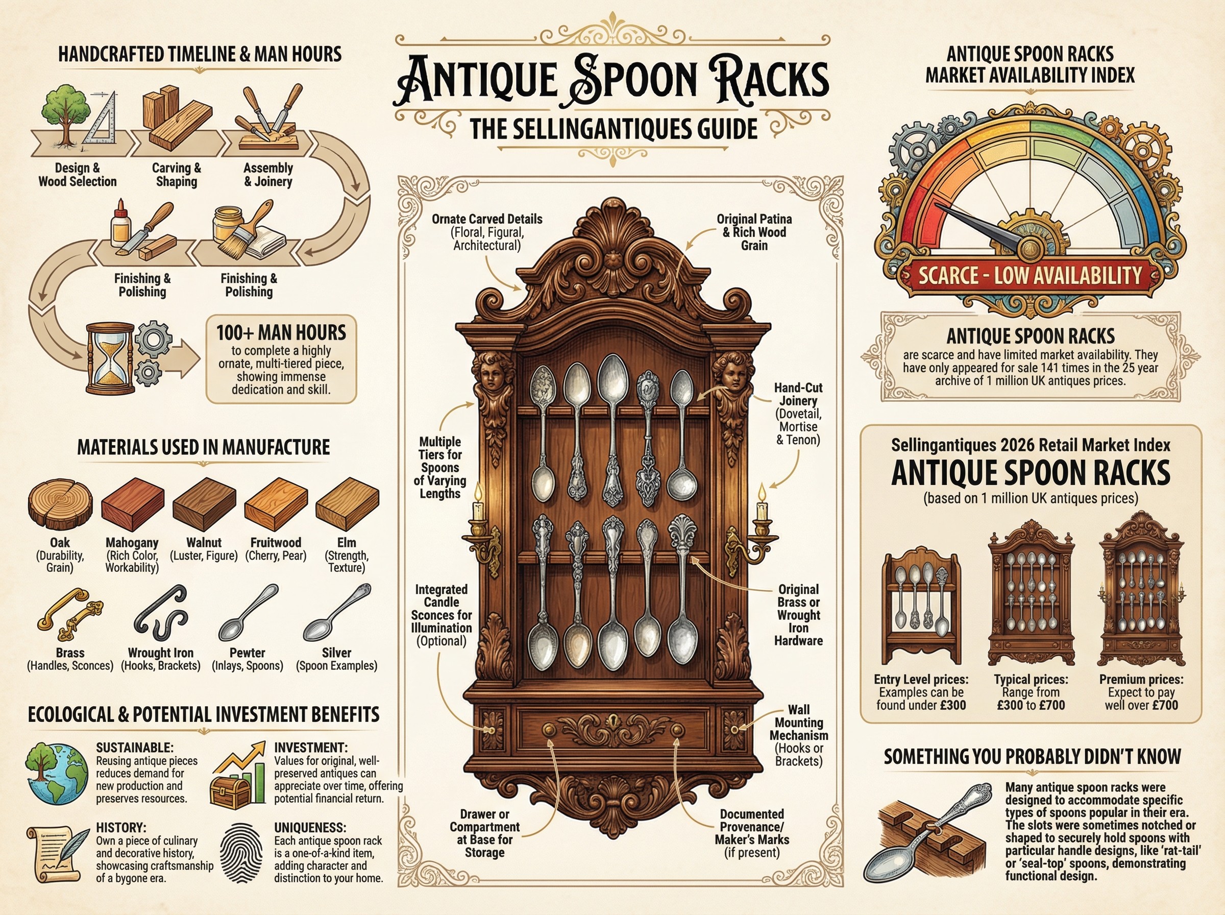 Antique Spoon Racks Guide Infographic