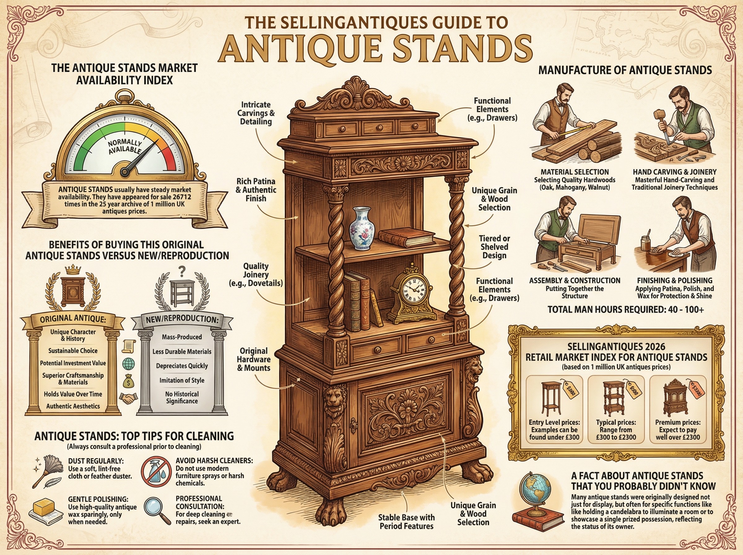 Antique Stands Guide Infographic