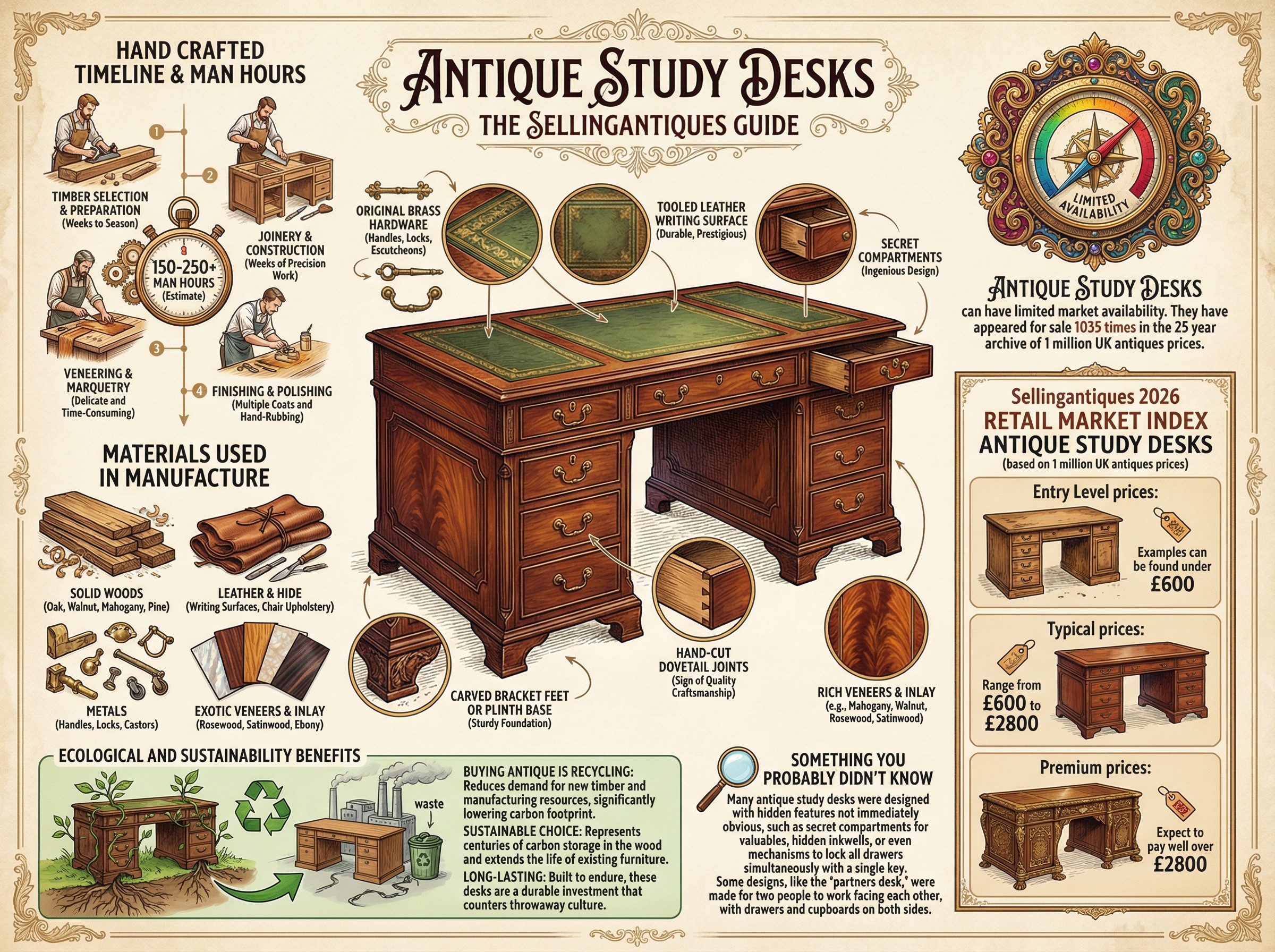The Sellingantiques Guide to Antique Study Desks