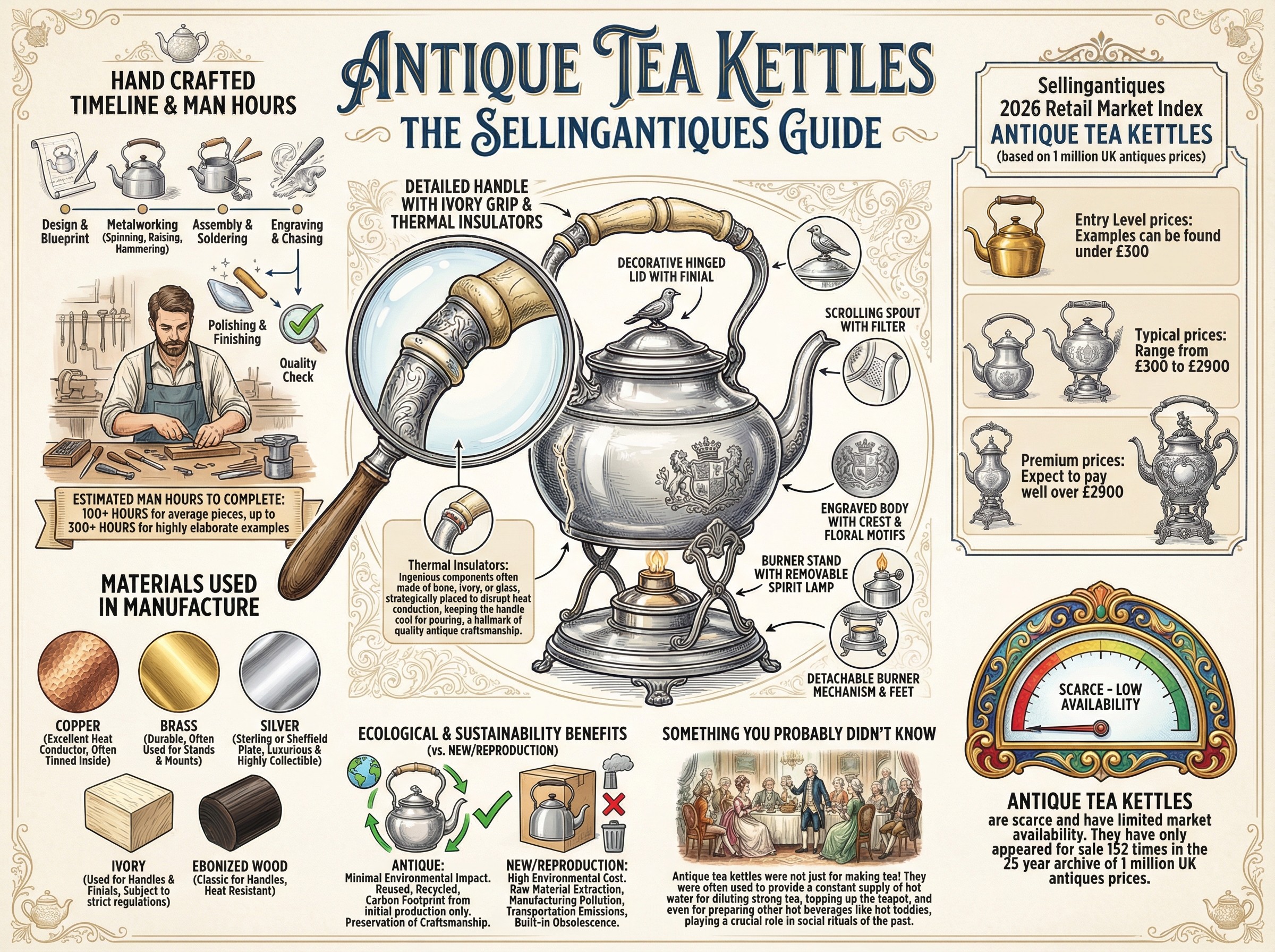 Antique Tea Kettles Guide Infographic