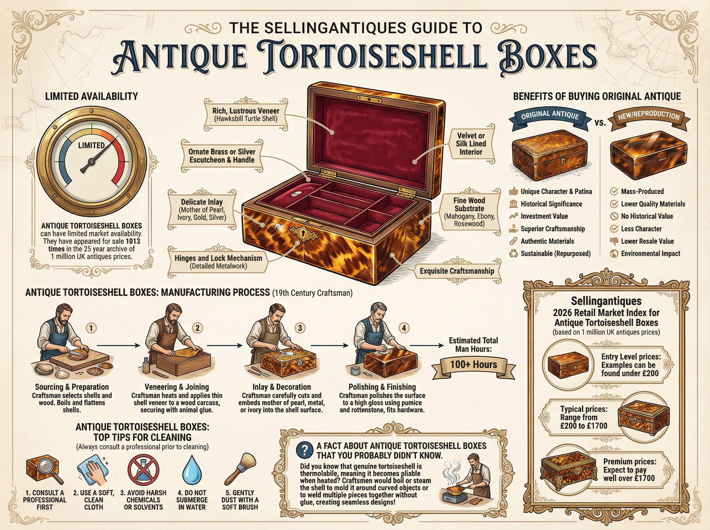 Tortise Shell Box The Sellingantiques Guide to Antique Tortoiseshell Boxes