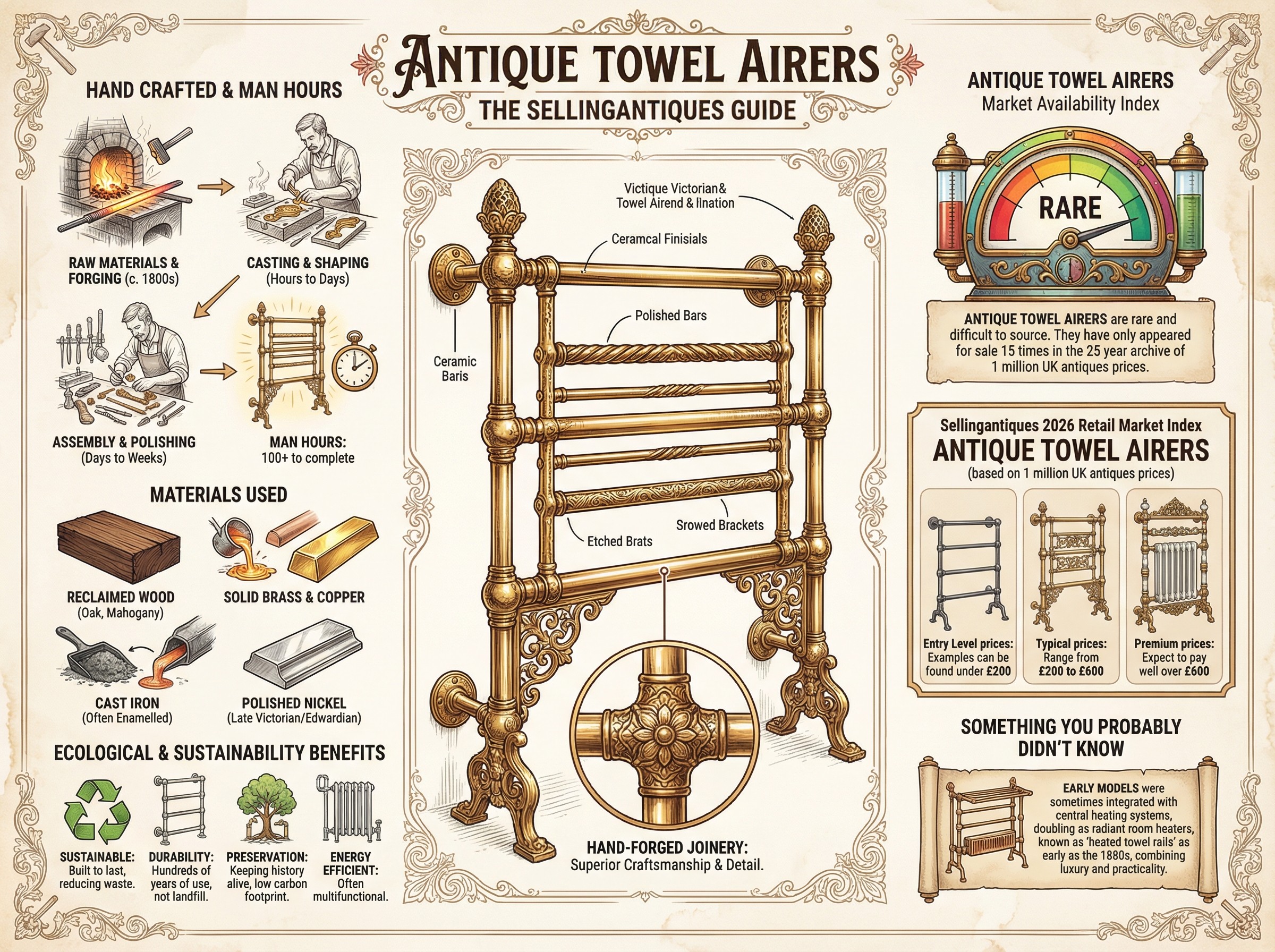 Antique Towel Airers Guide Infographic