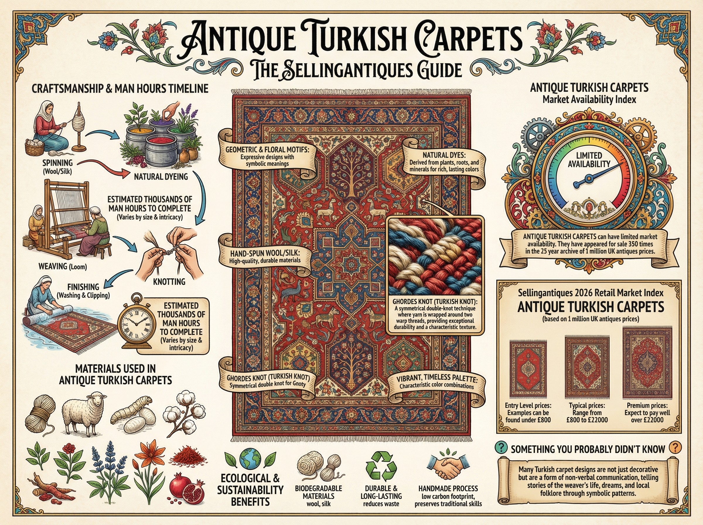 Antique Turkish Carpets Guide Infographic