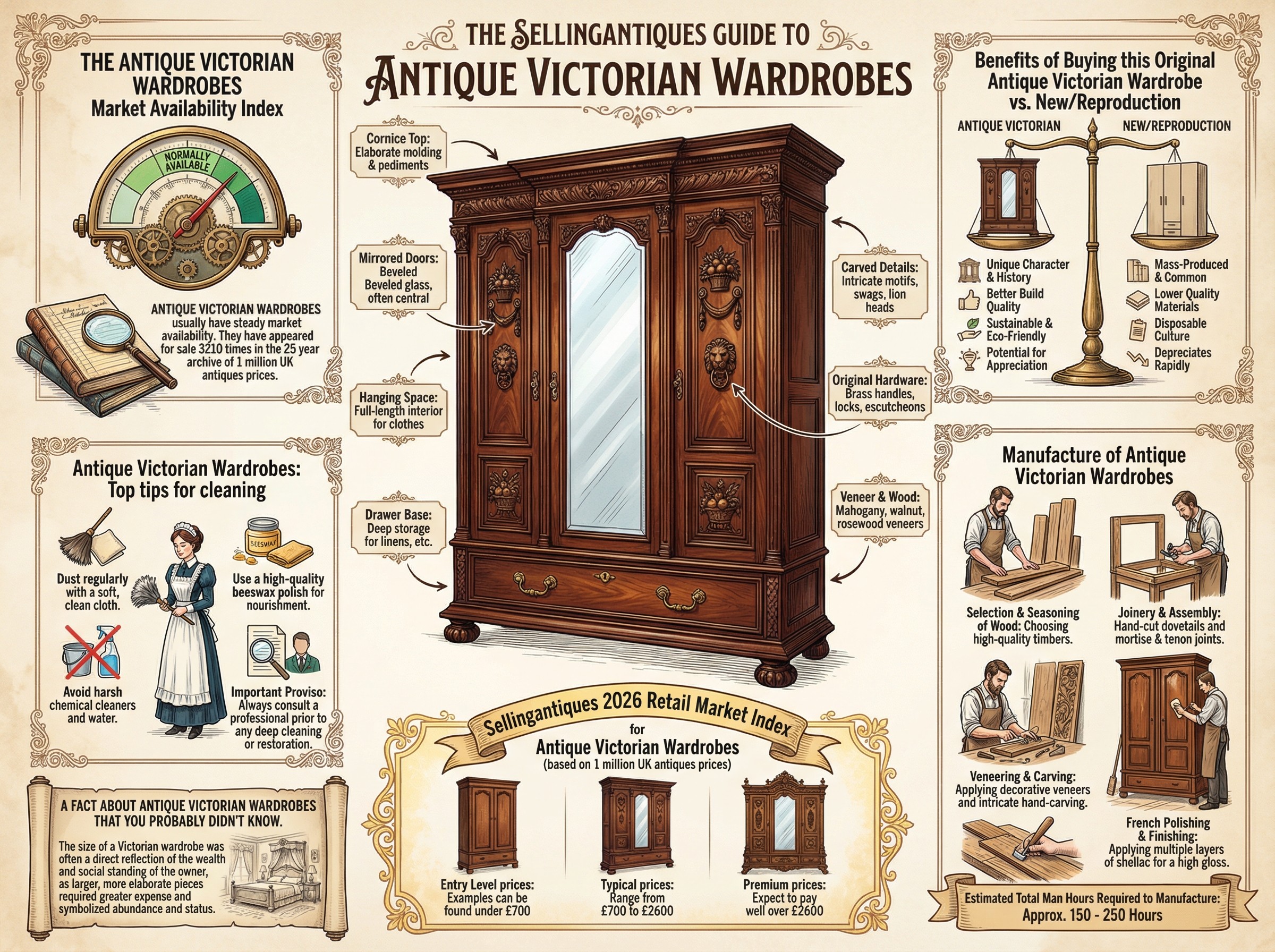 The Sellingantiques Guide to Antique Victorian Wardrobes