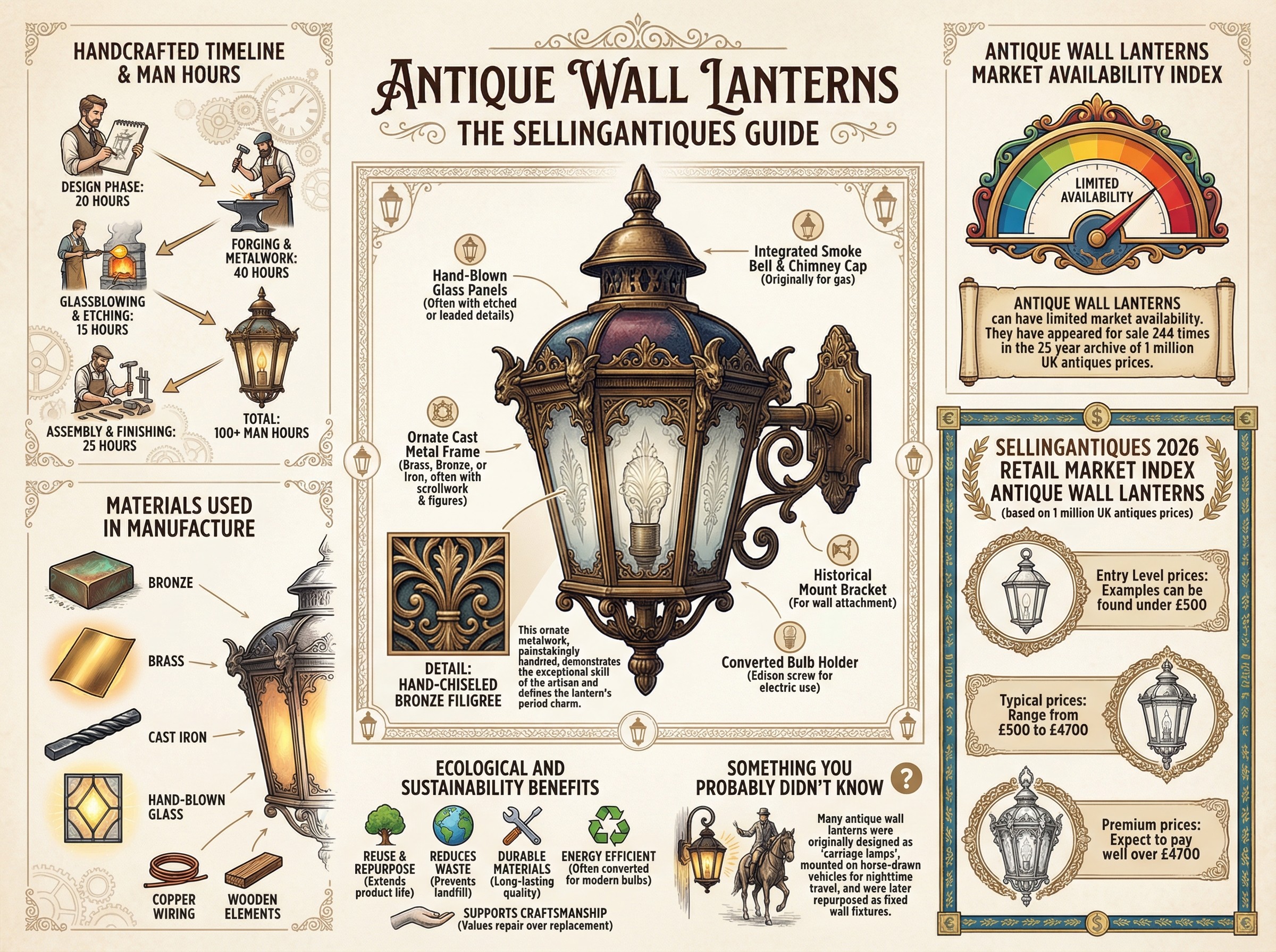 Antique Wall Lanterns Guide Infographic