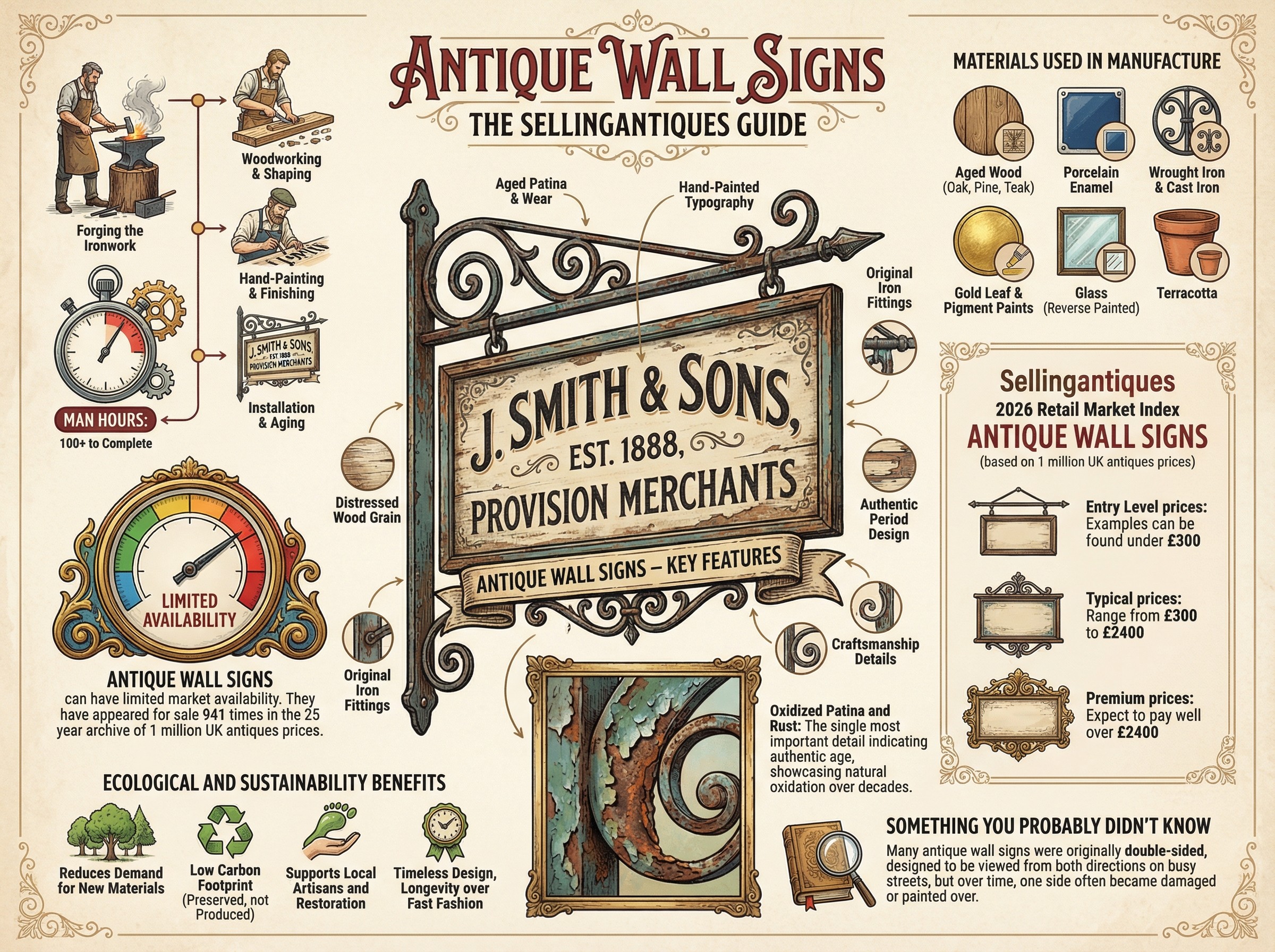 Antique Wall Signs Guide Infographic