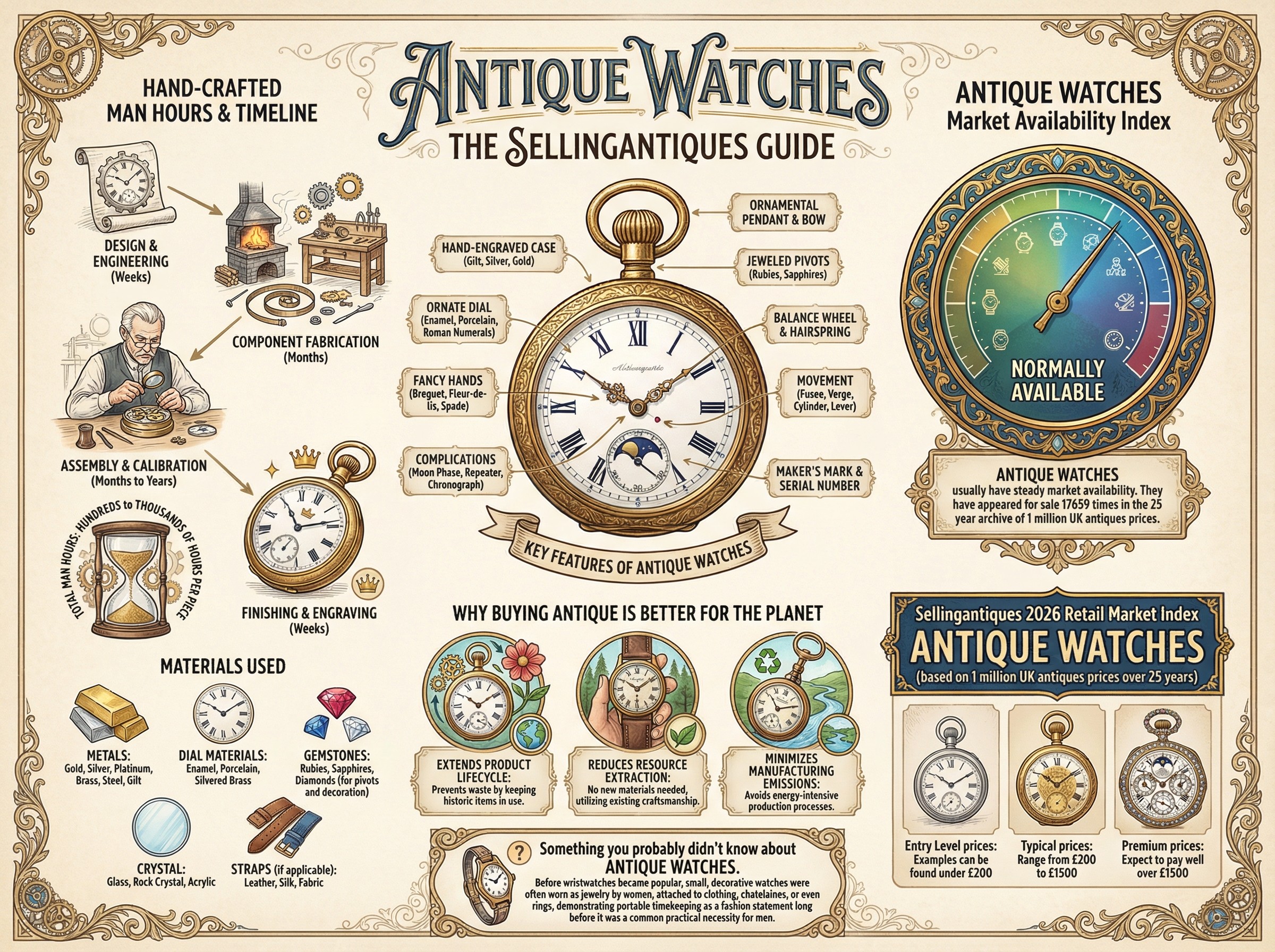Antique Watches Guide Infographic