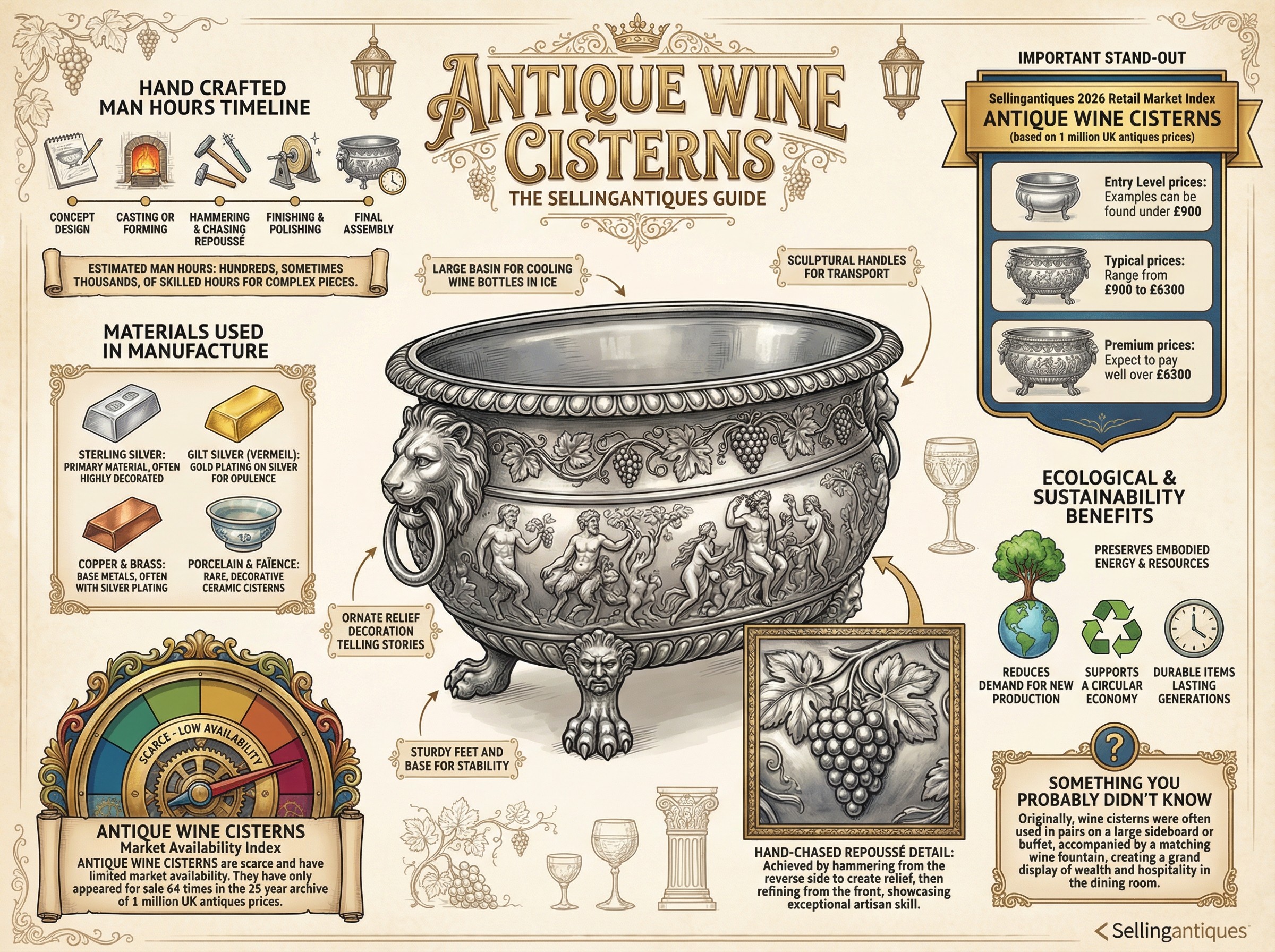 Antique Wine Cisterns Guide Infographic