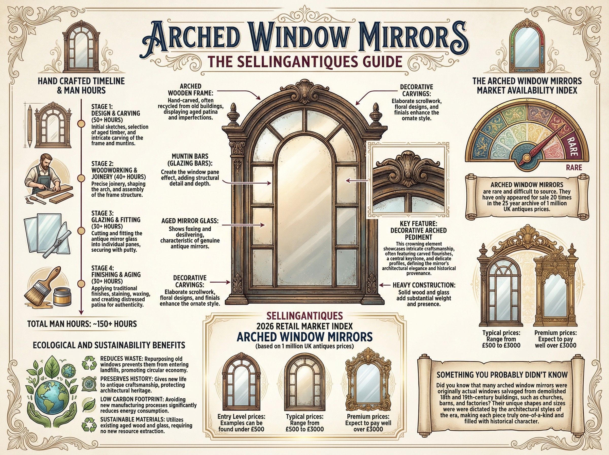 Arched Window Mirrors Guide Infographic