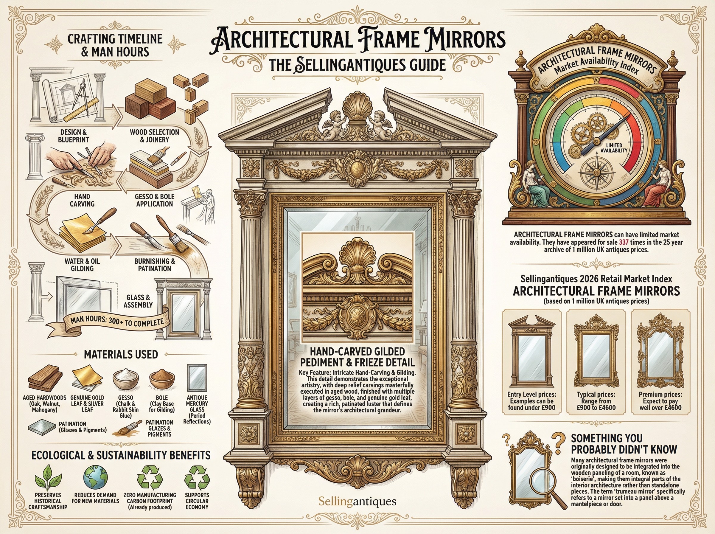 Architectural Frame Mirrors Guide Infographic