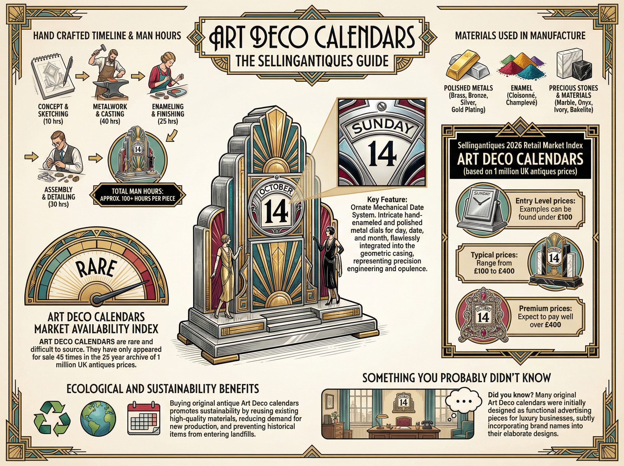 Art Deco Calendars Guide Infographic