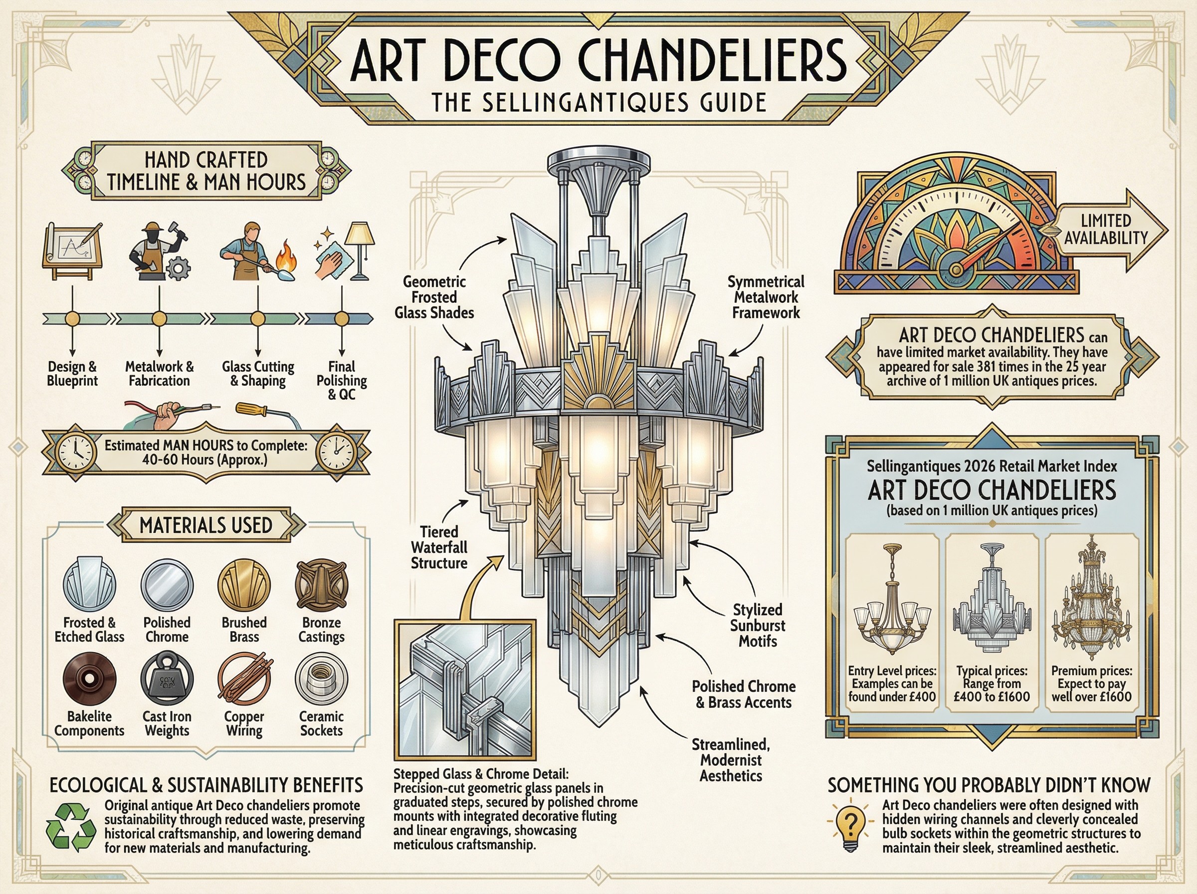 Art Deco Chandeliers Guide Infographic