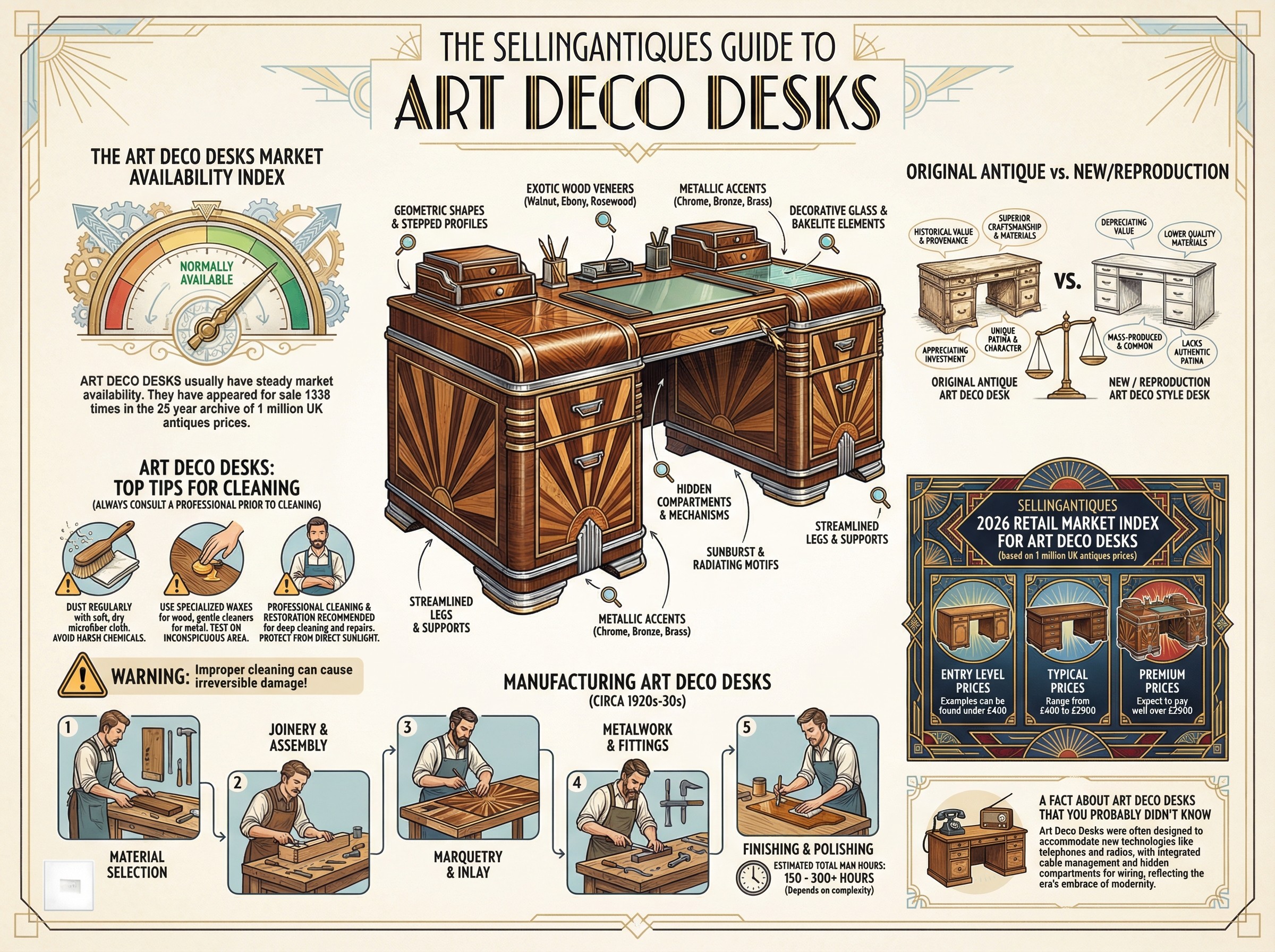 Art Deco Desks Guide Infographic