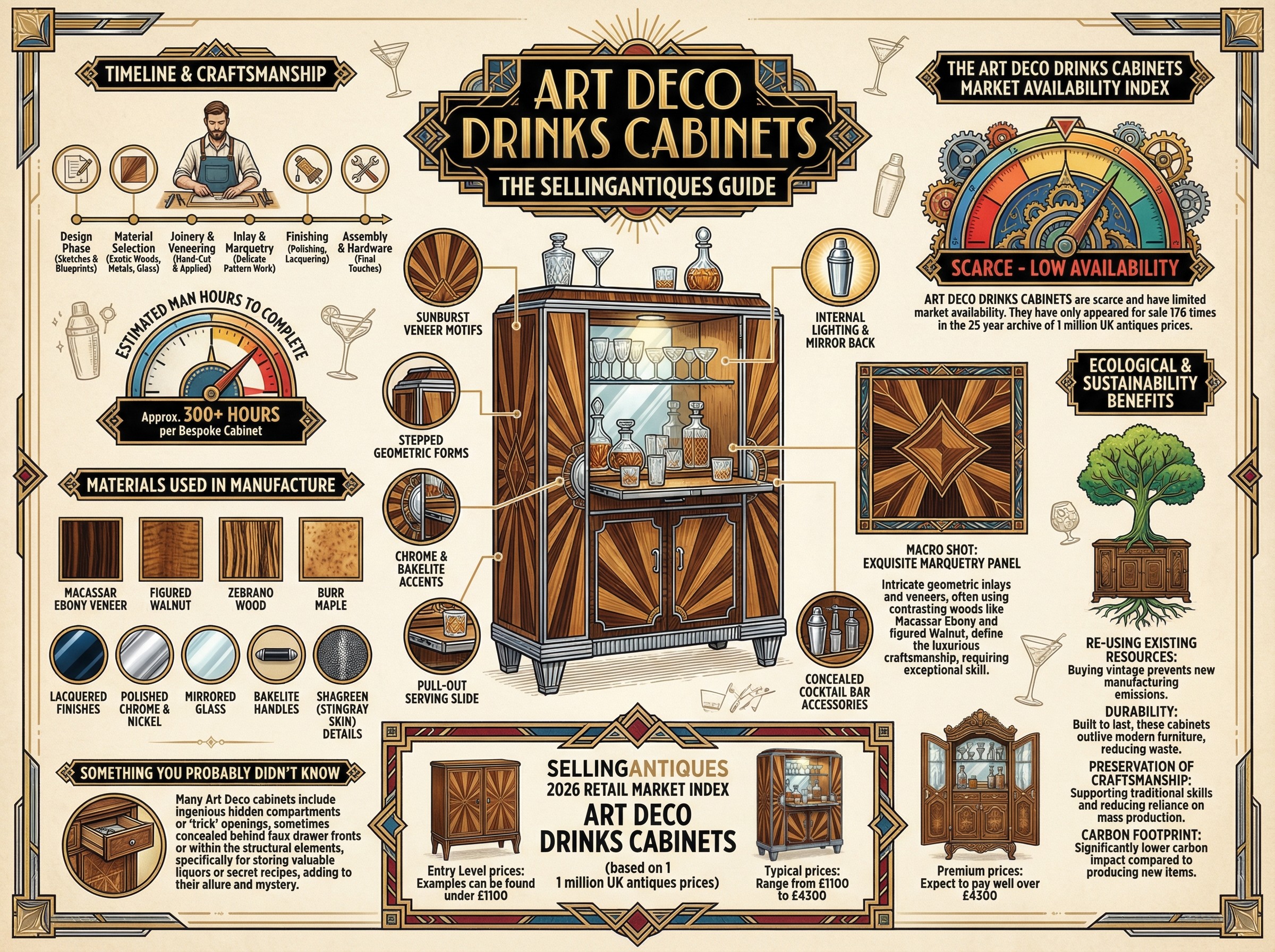Art Deco Drinks Cabinets Guide Infographic