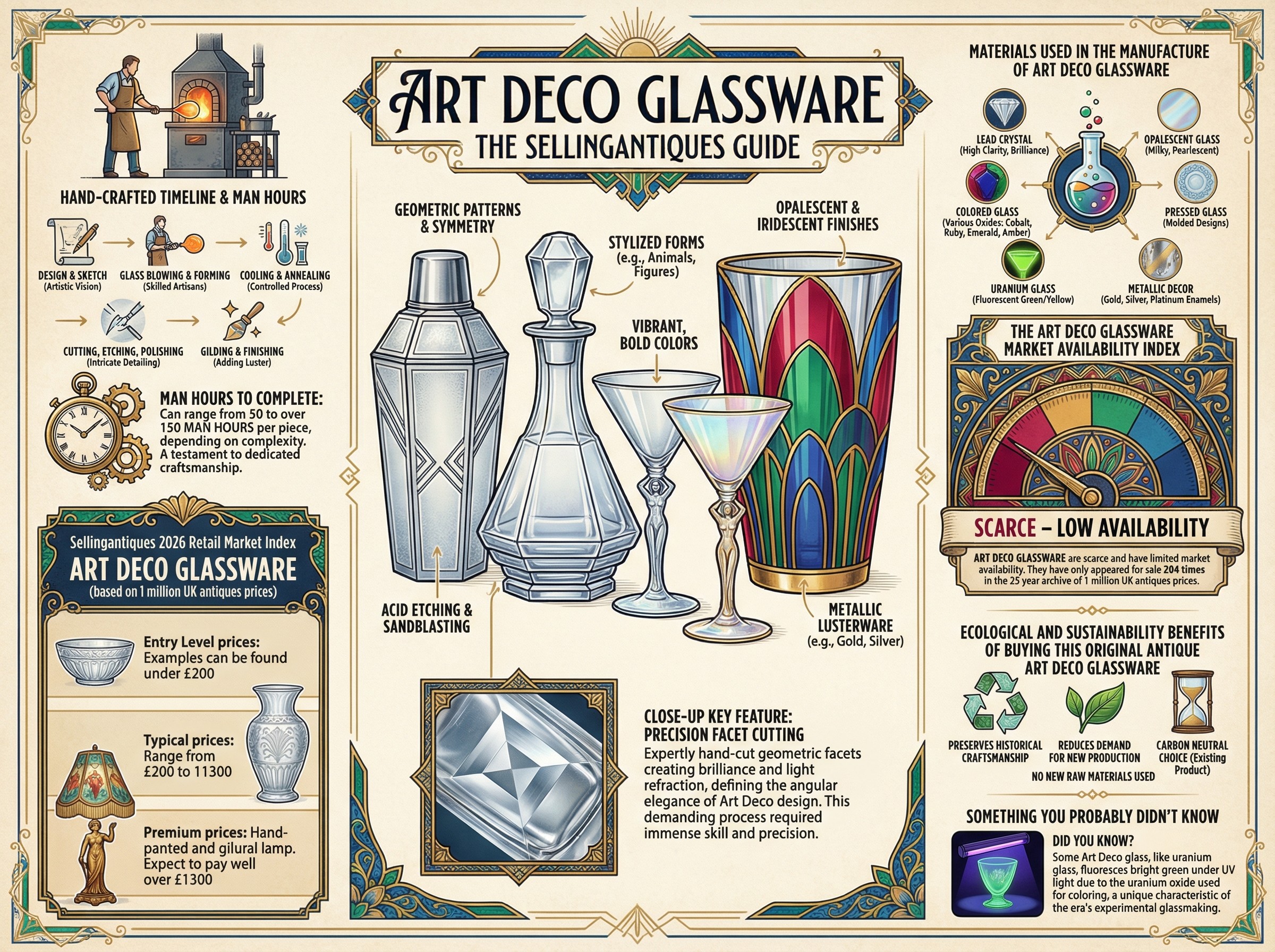 Art Deco Glassware Guide Infographic
