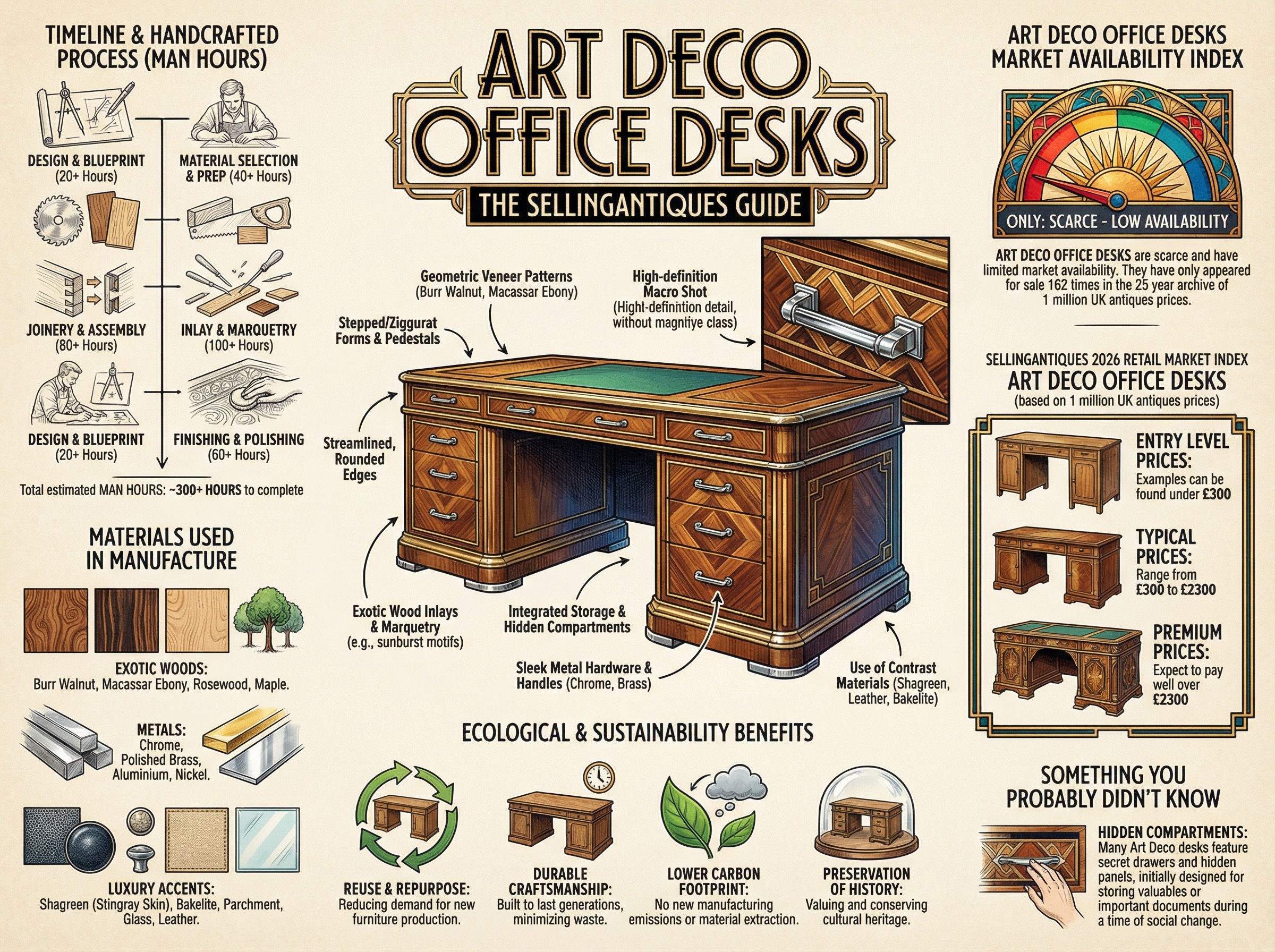 Art Deco Office Desks Guide Infographic