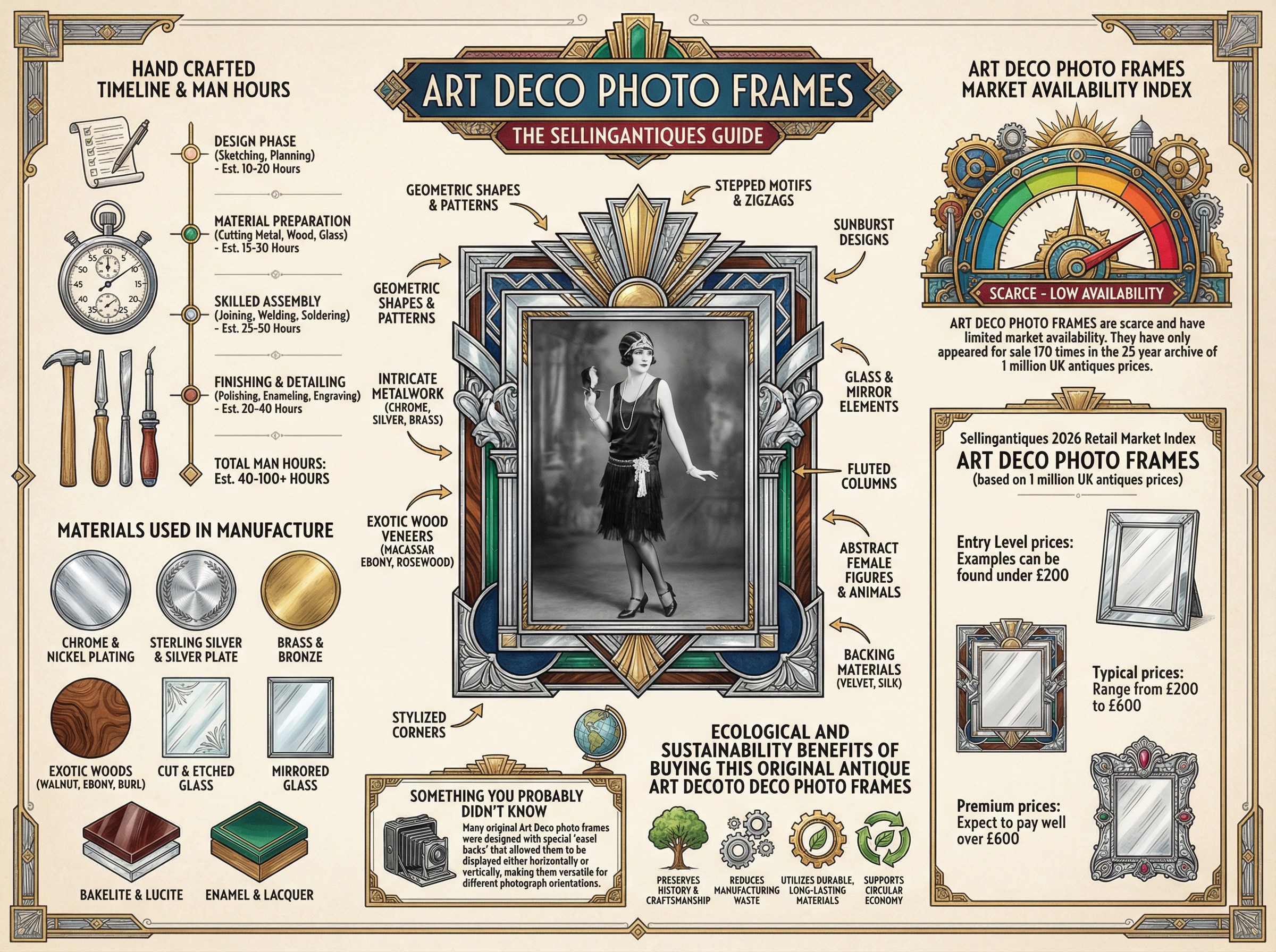 Art Deco Photo Frames Guide Infographic