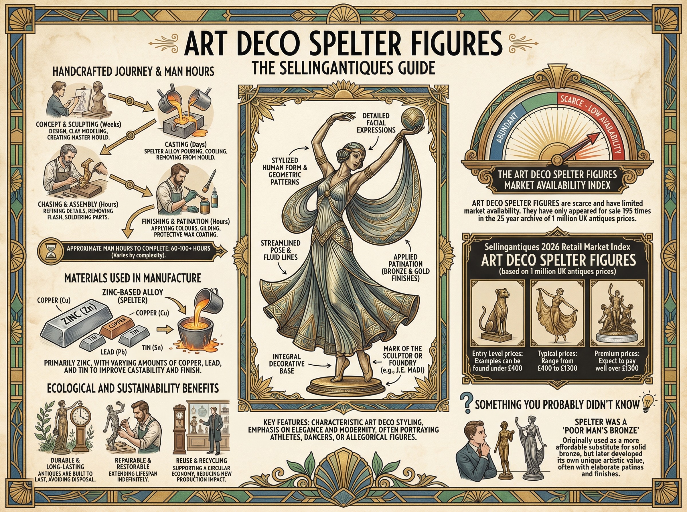 The Sellingantiques Guide to Art Deco Spelter Figures