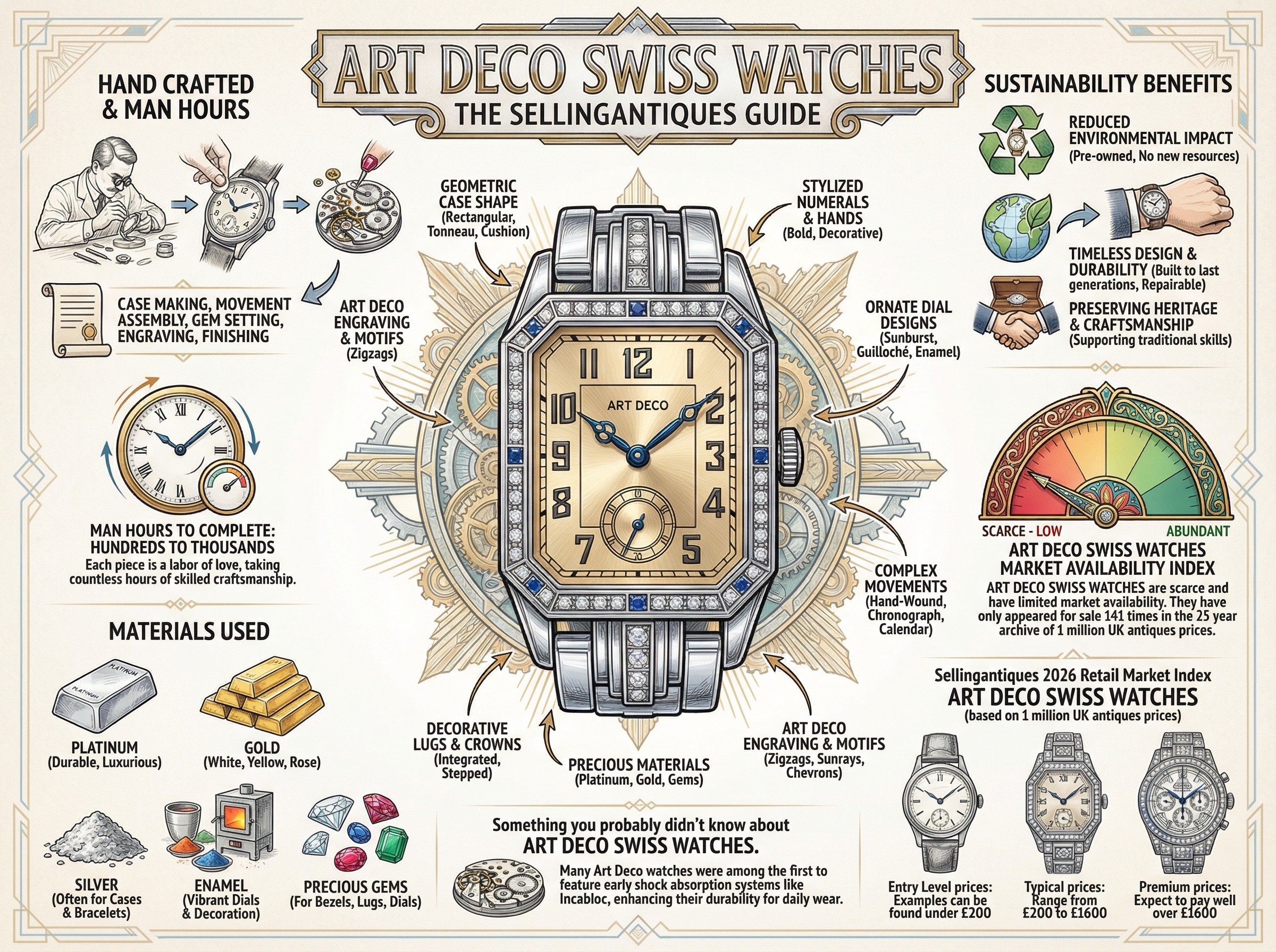 Art Deco Swiss Watches Guide Infographic