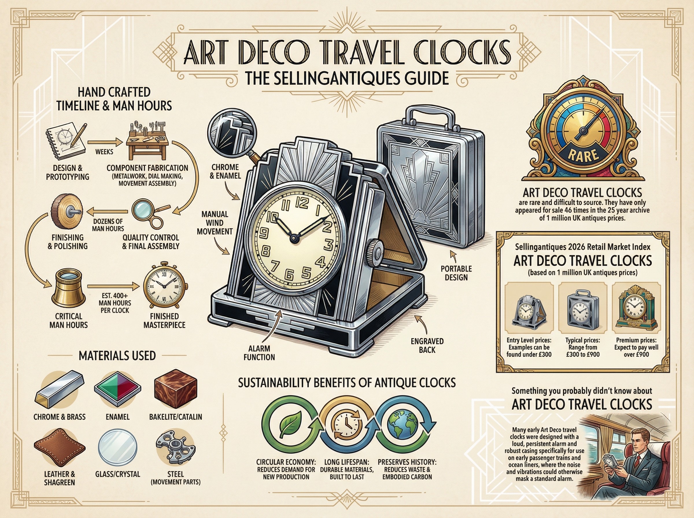 The Sellingantiques Guide to Art Deco Travel Clocks